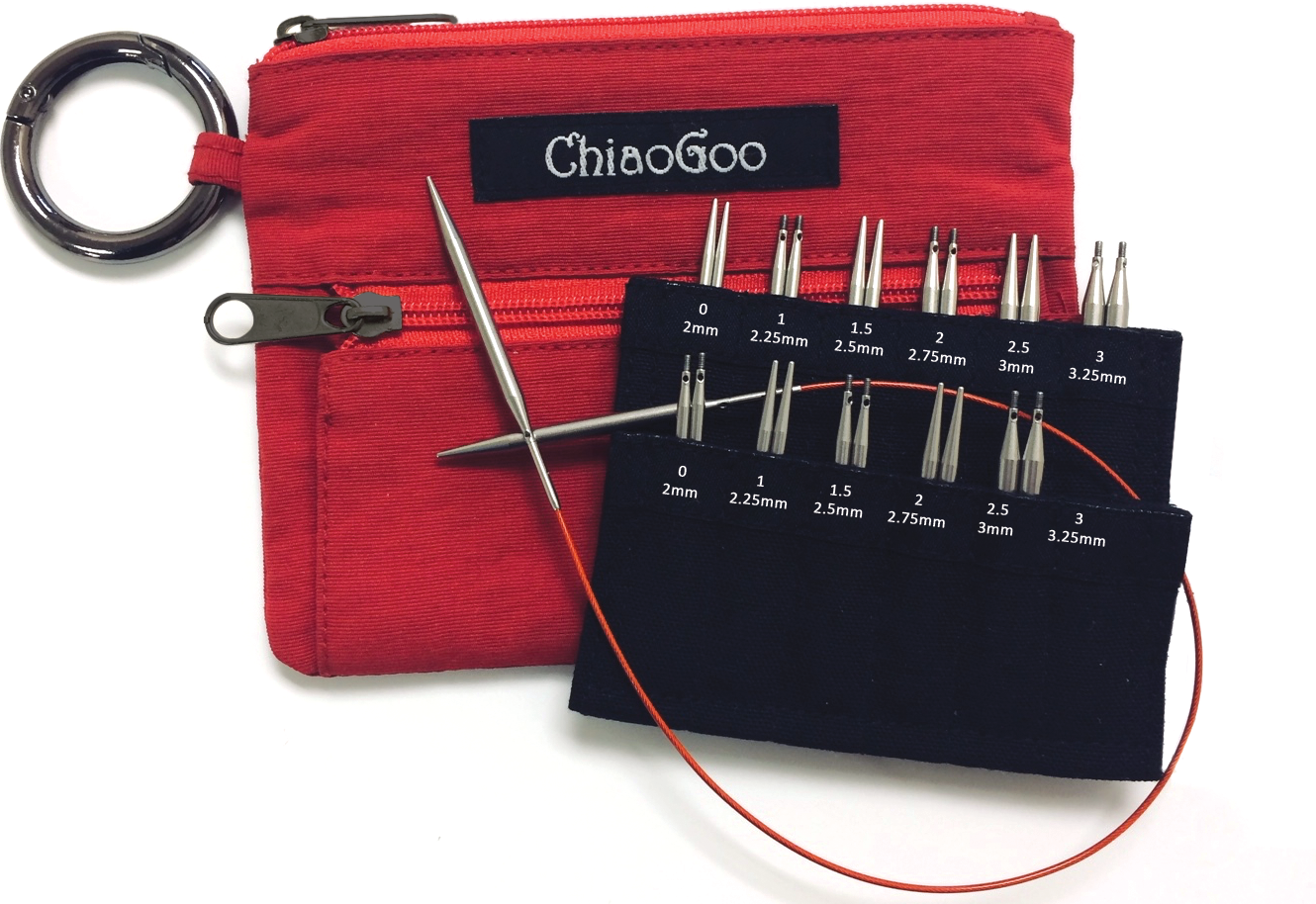 ChiaoGoo - 2" & 3" TWIST Mini/Shortie Set - US 0-3 (2mm-3.25mm)