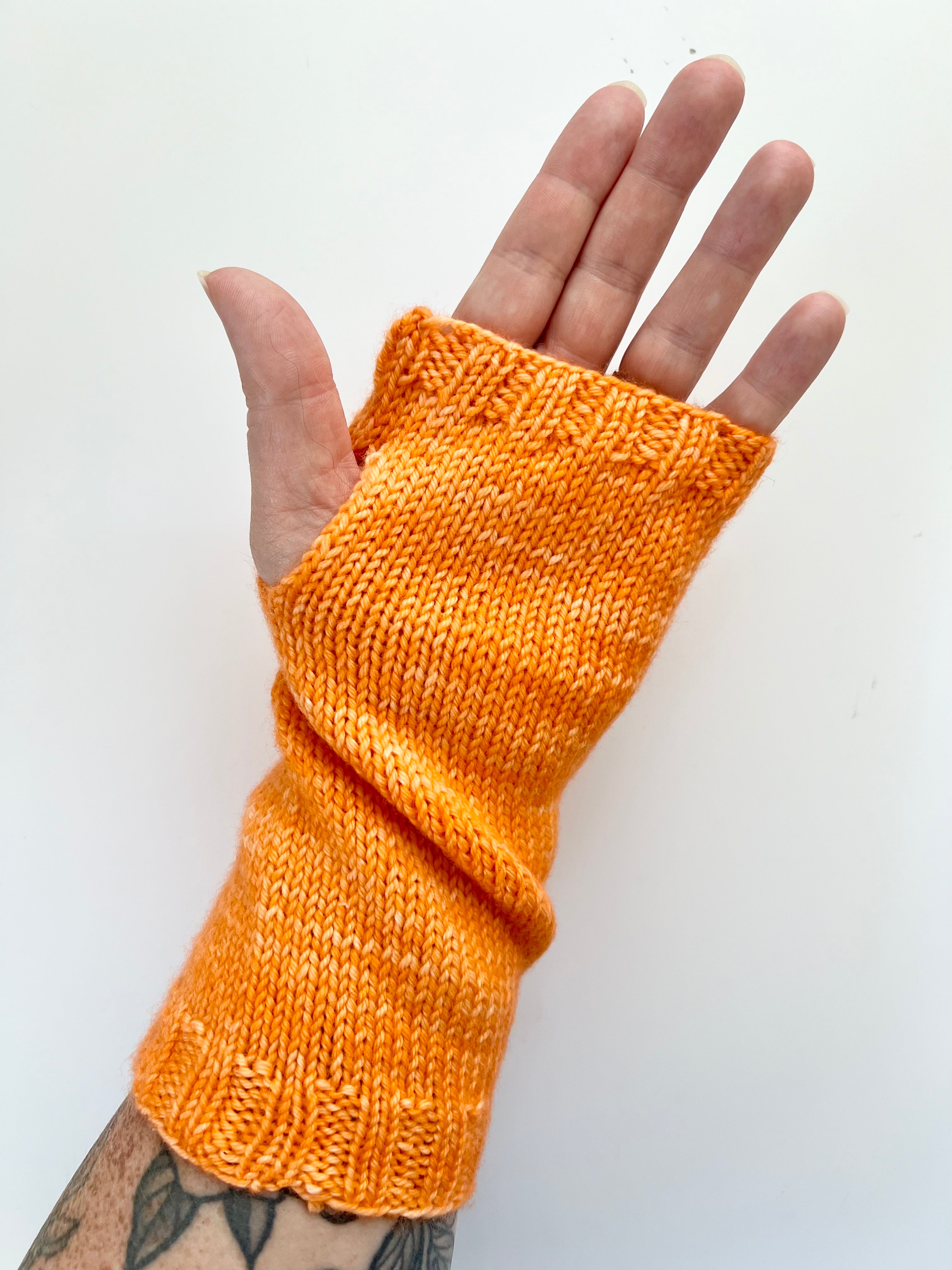 Base Doodle Fingerless Mitts 1
