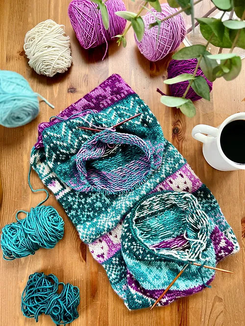 Arctic Doodle (Infinity Cowl)
