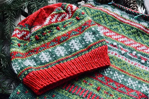 Holiday 1 Doodle Hat