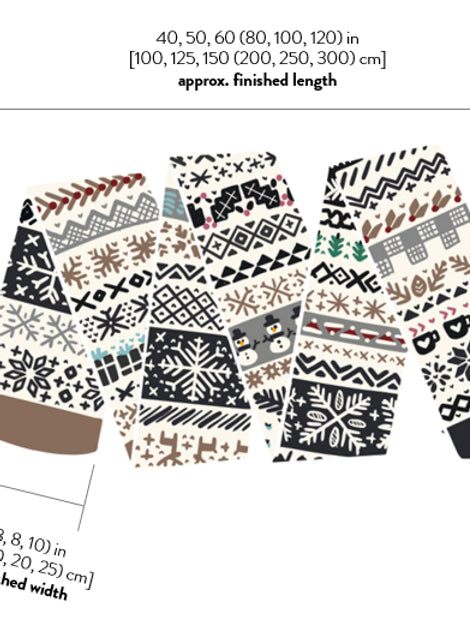 Holiday Doodle Scarf (Advent Pattern)