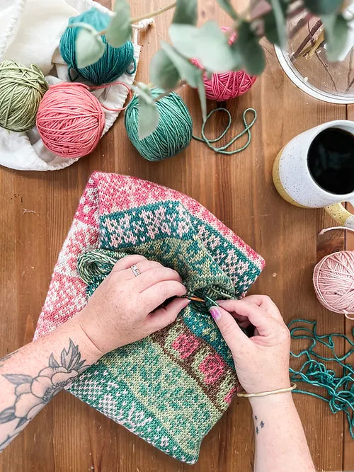 Floral Doodle (Infinity Cowl)