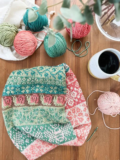 Floral Doodle (Infinity Cowl)