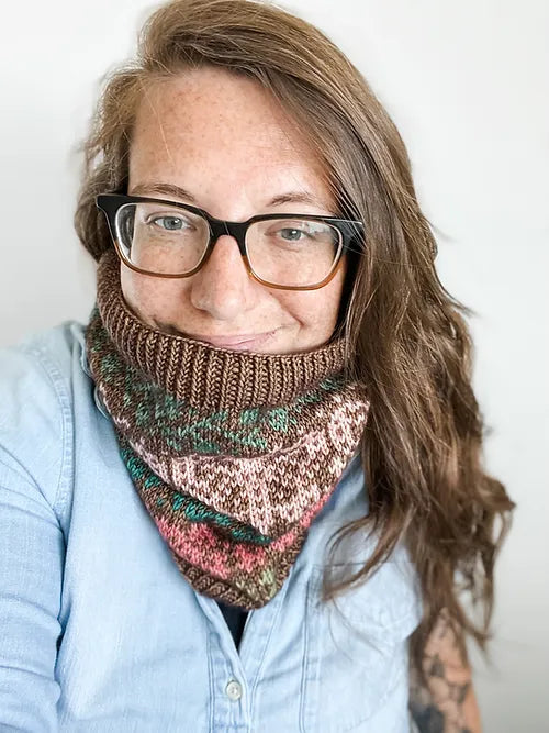 Floral Doodle Cowl (Single-Sided)