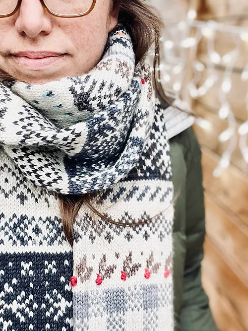 Holiday Doodle Scarf (Advent Pattern)