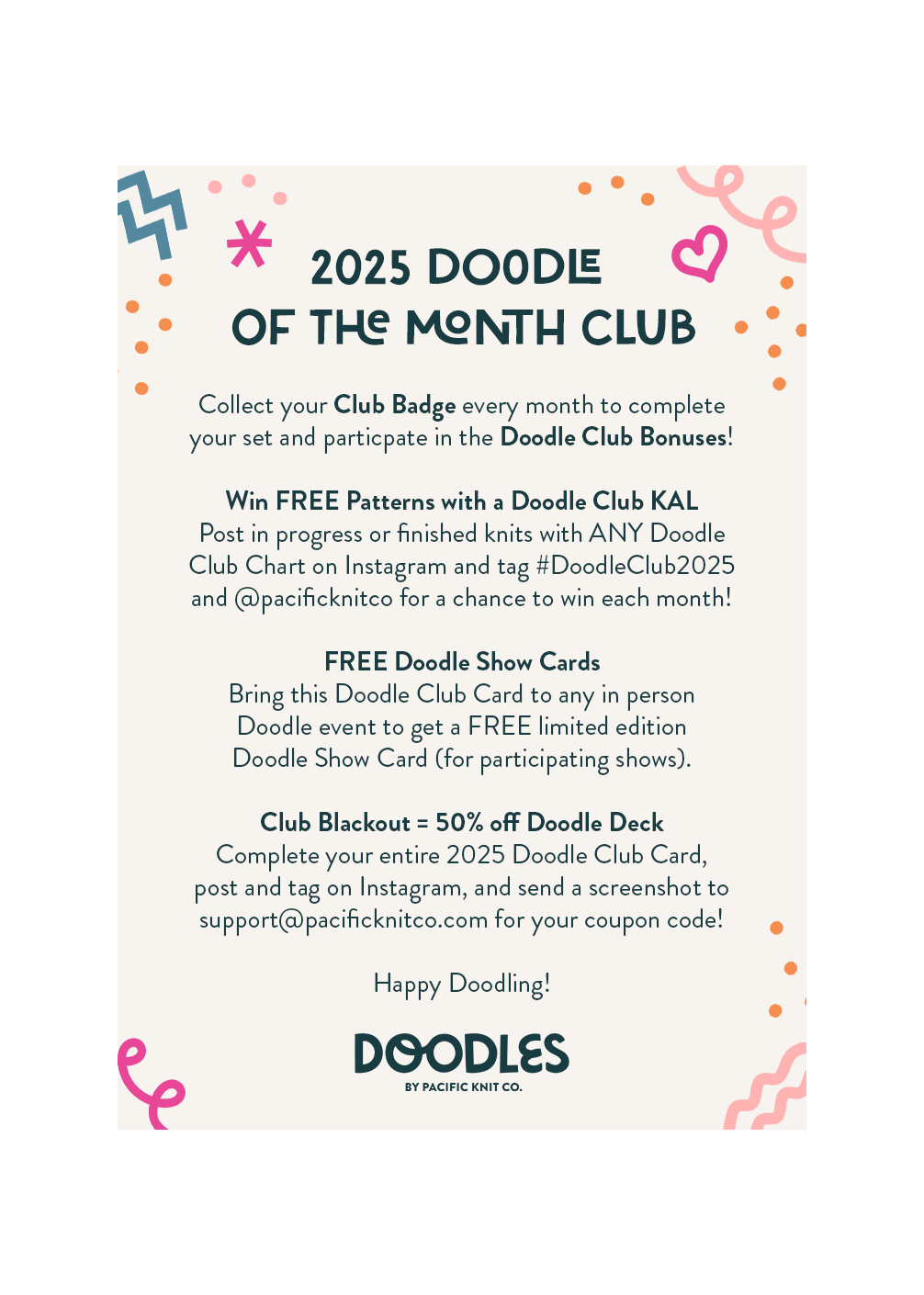 Doodle Club Passport Card