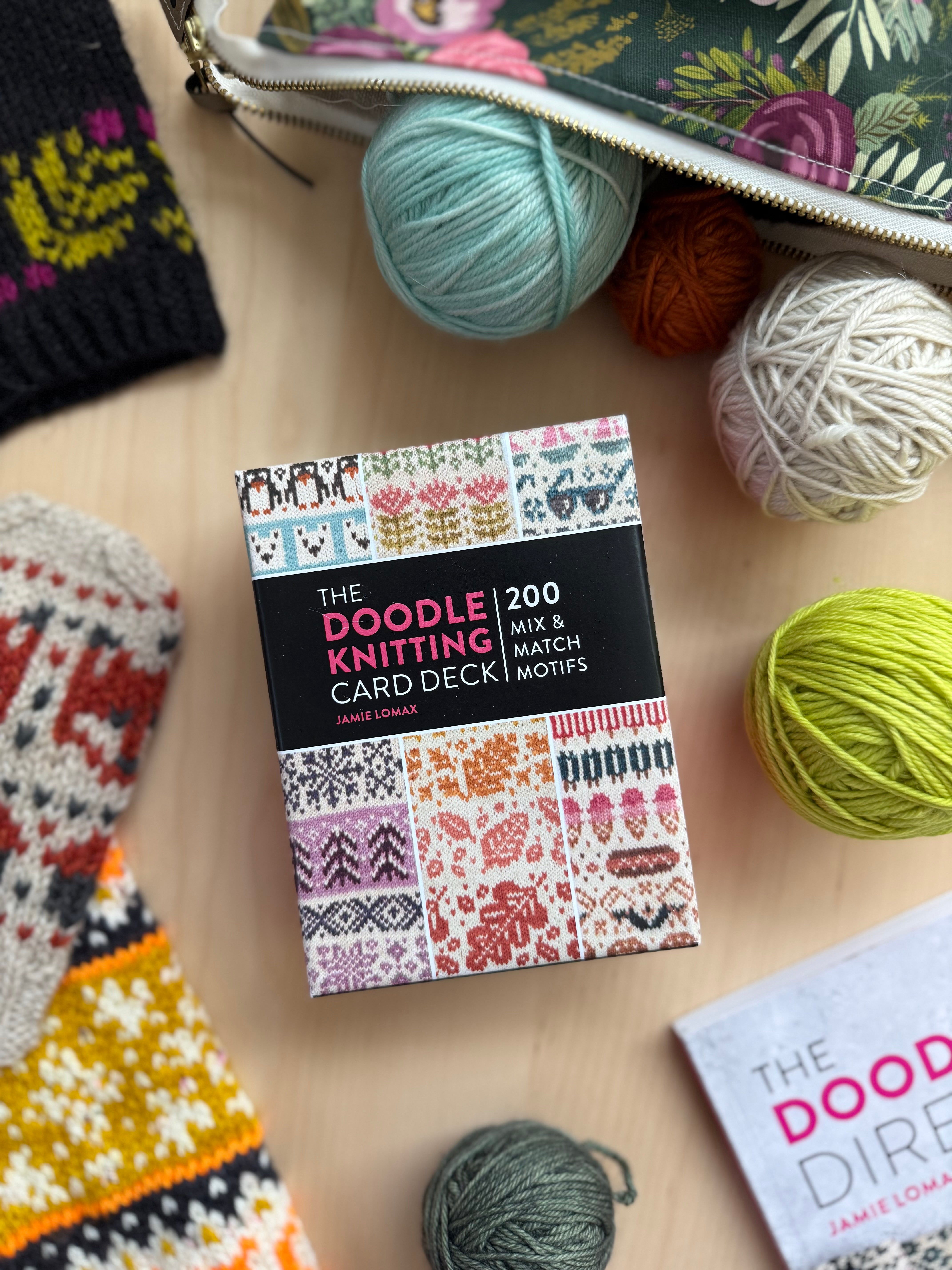 The Doodle Knitting Card Deck: 200 Mix & Match Motifs