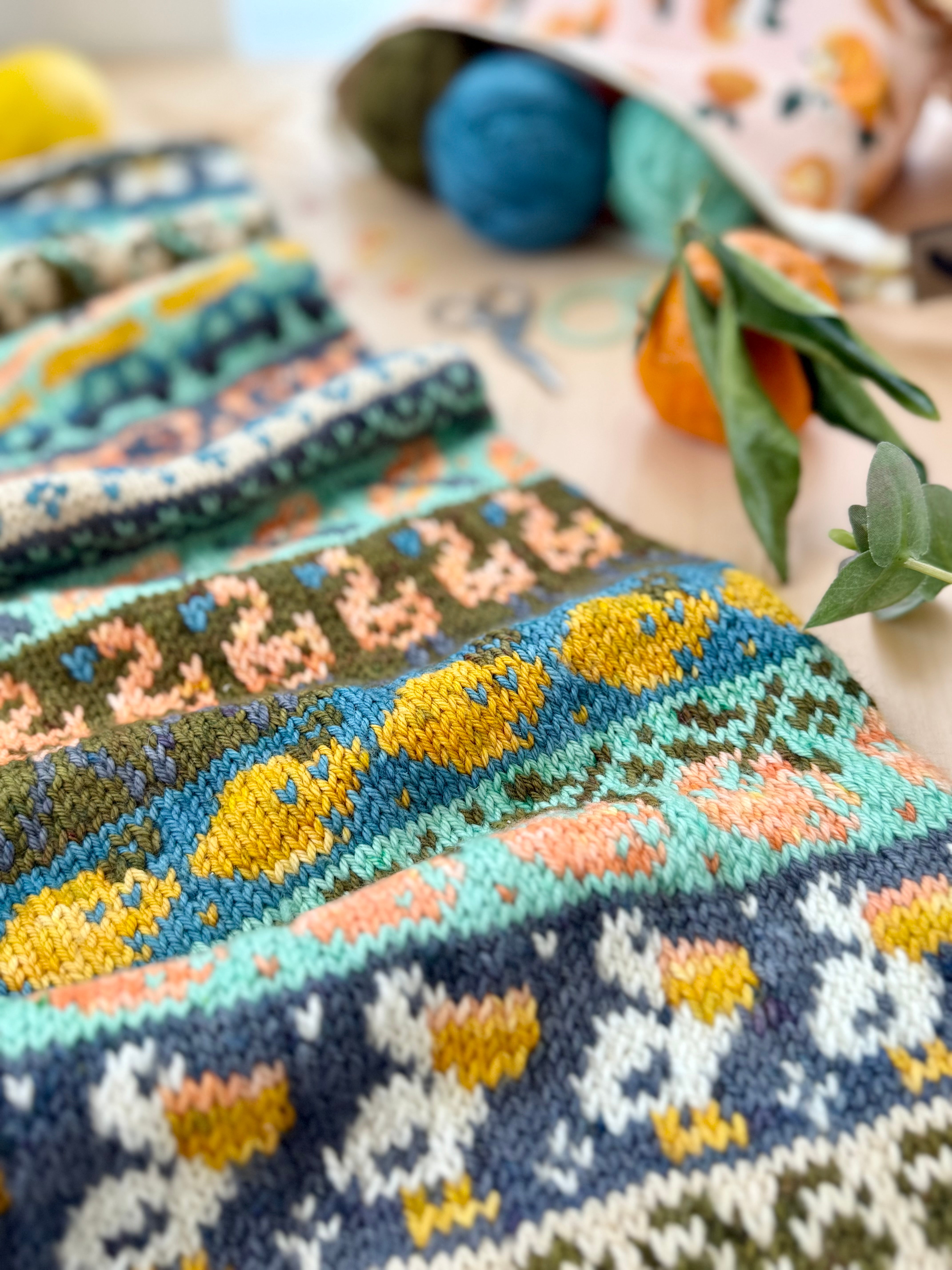 Tropical Doodle (Infinity Cowl)