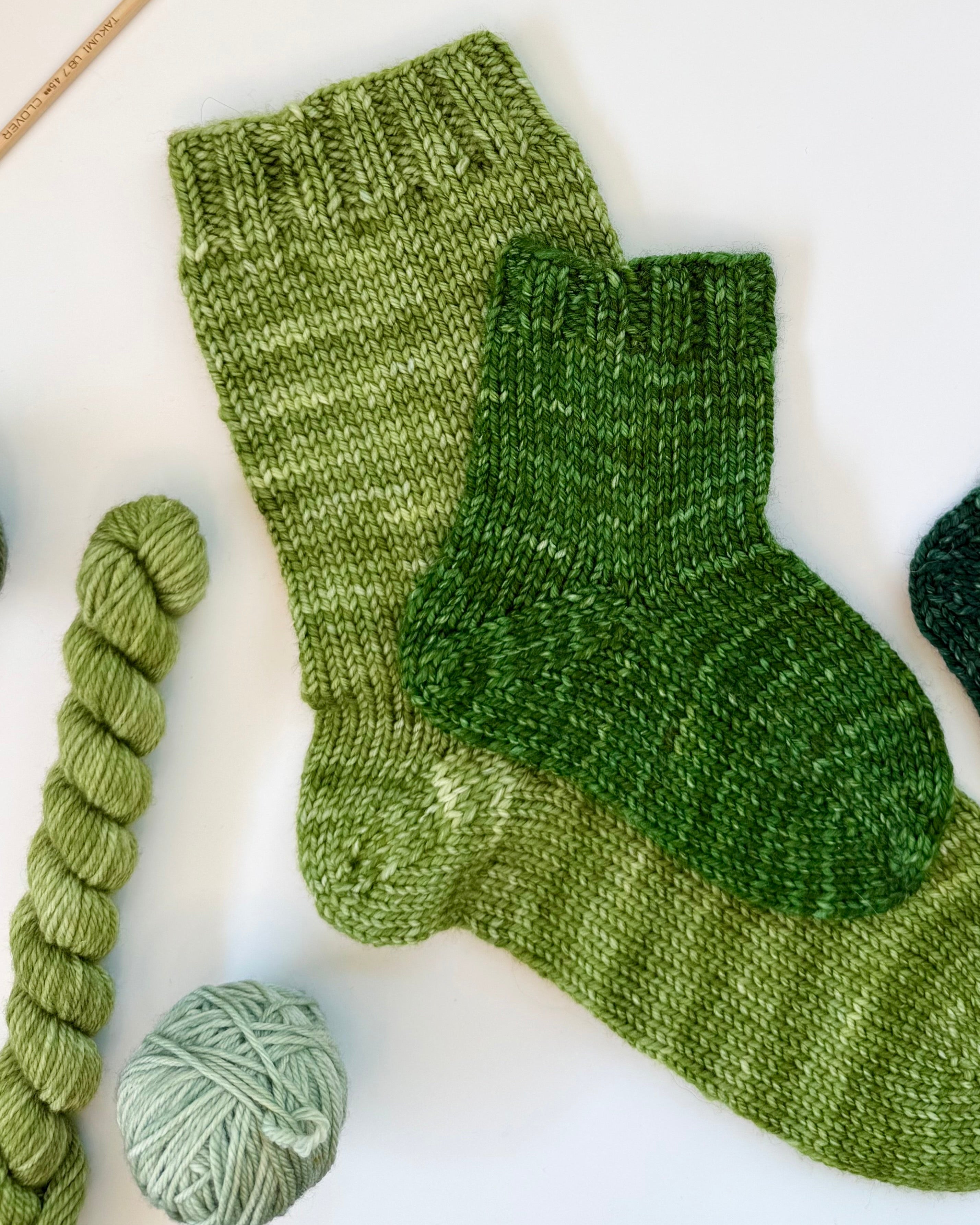 Base Doodle Toe-Up Socks (DK)