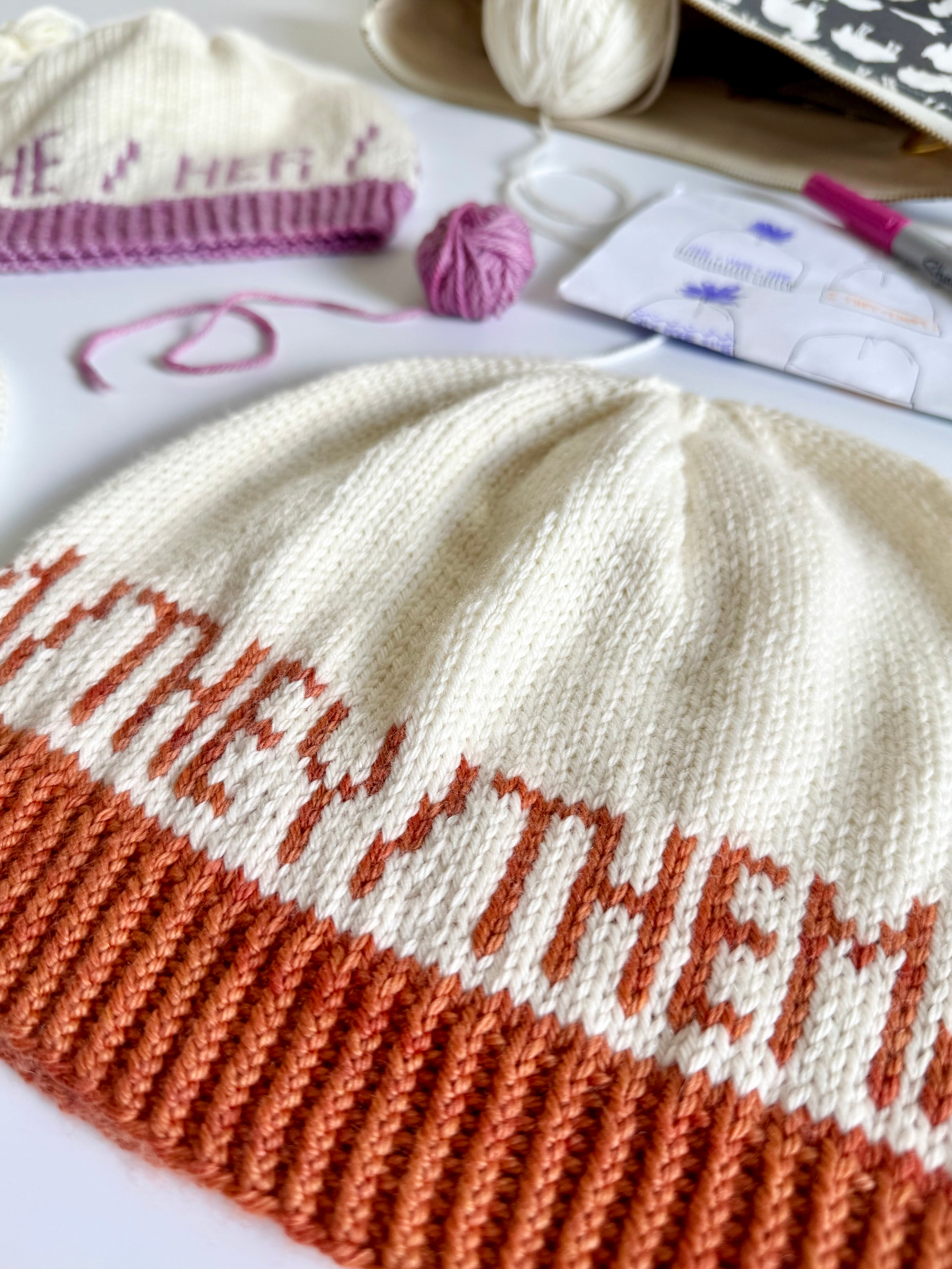 FREE Pronoun Doodle Beanie