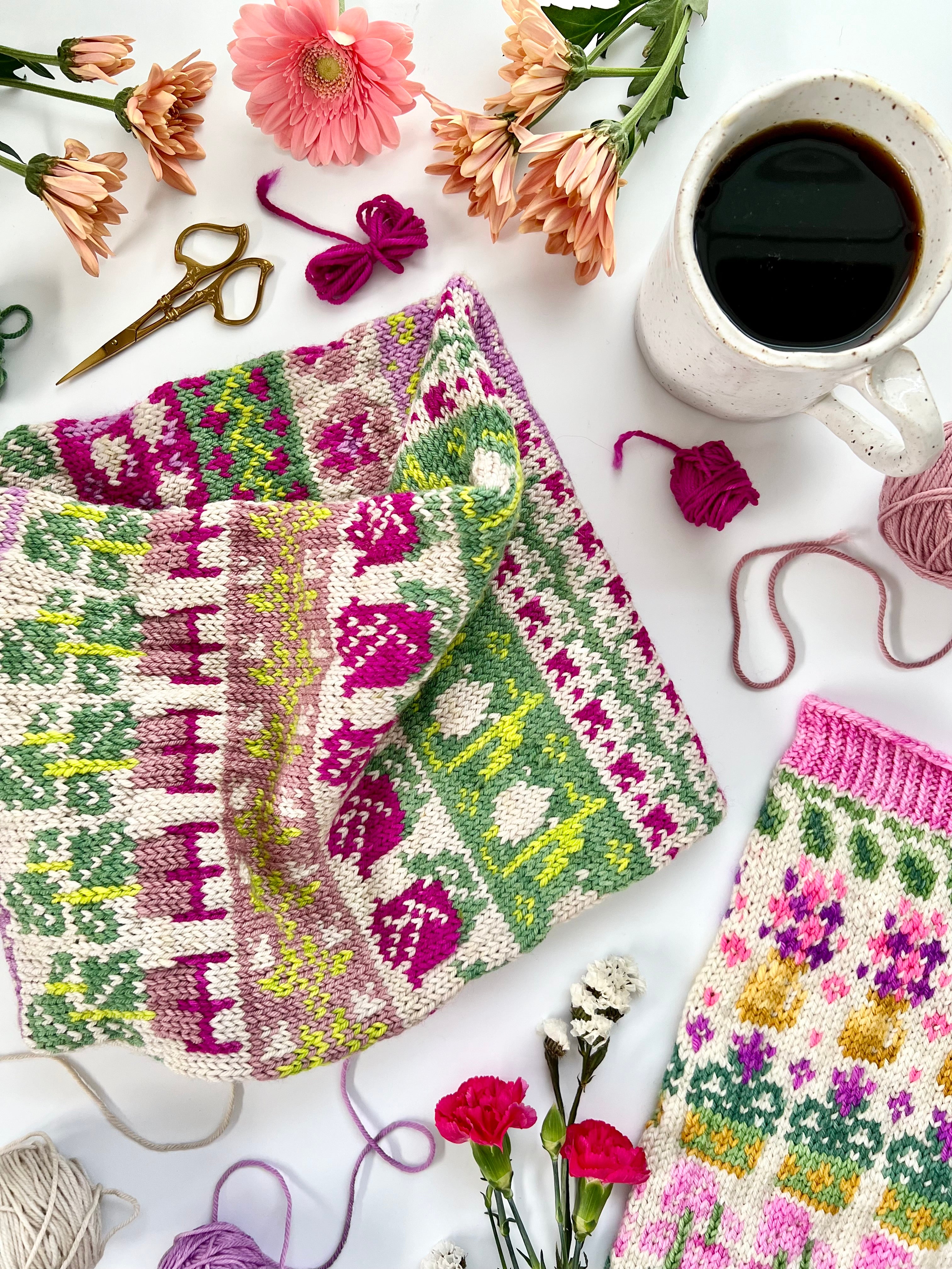 Botanical Doodle (Infinity Cowl)