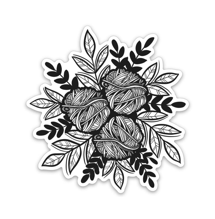 Sticker - Yarn Bouquet - 3 x 3 in