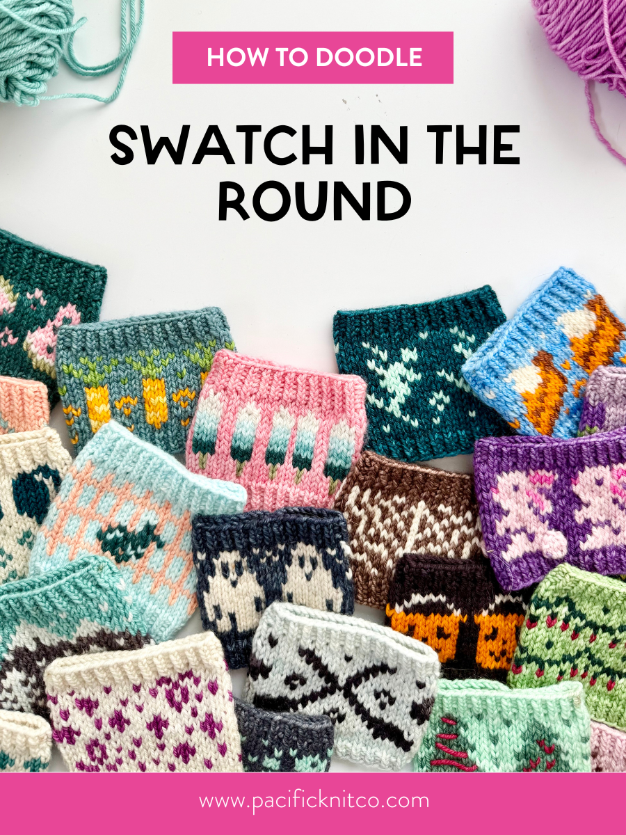 How to Swatch Colorwork in the Round