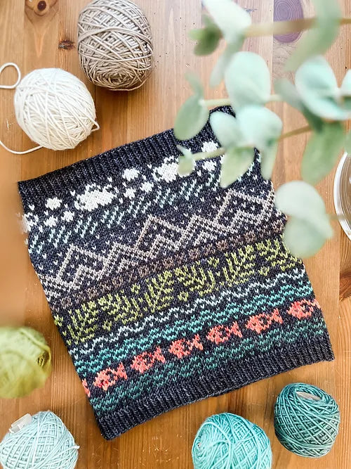 Mountain Doodle Cowl (Single-Sided)