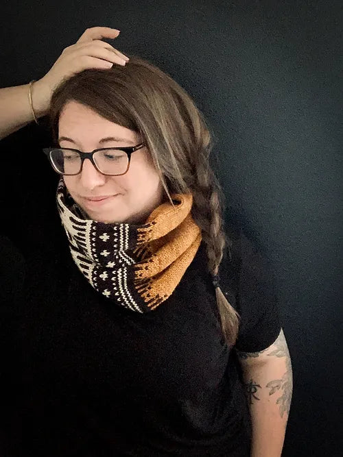 Striped Doodle Cowl (Infinity & Single Sided)
