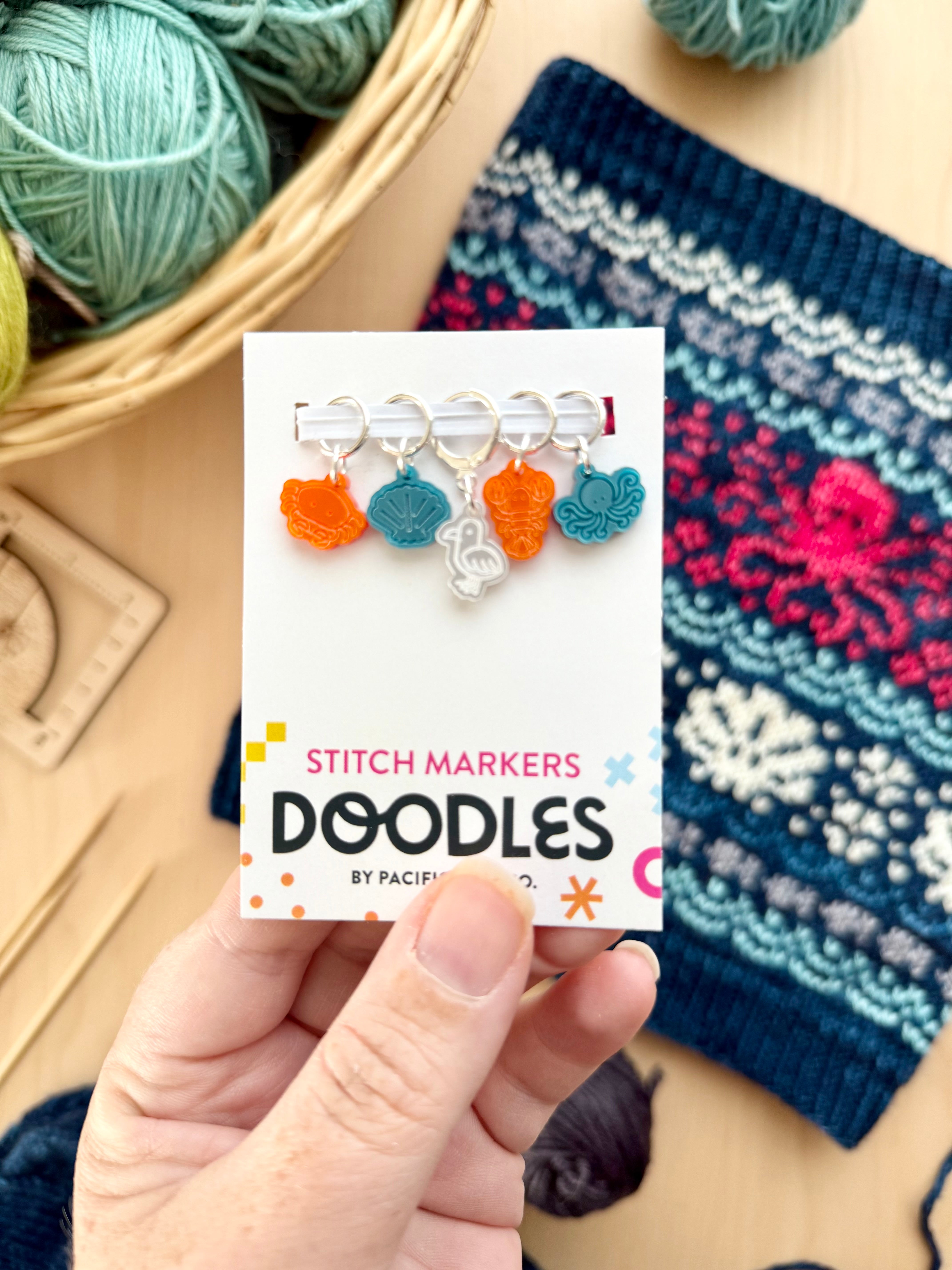 Summer Doodle (Stitch Marker Set)