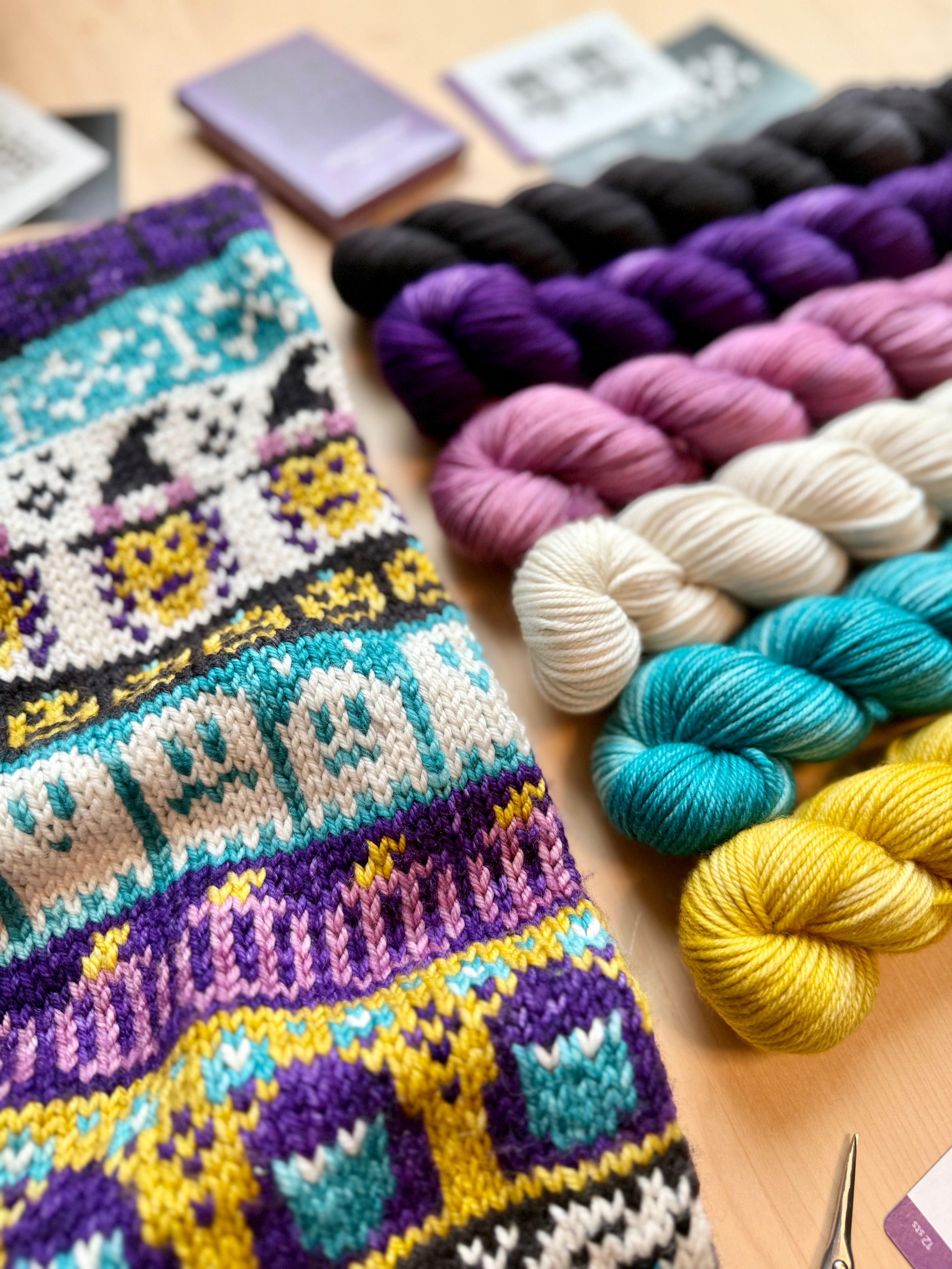 Monster Doodle: Cowl Project + Yarn Kit (by Fangirl Fibers)