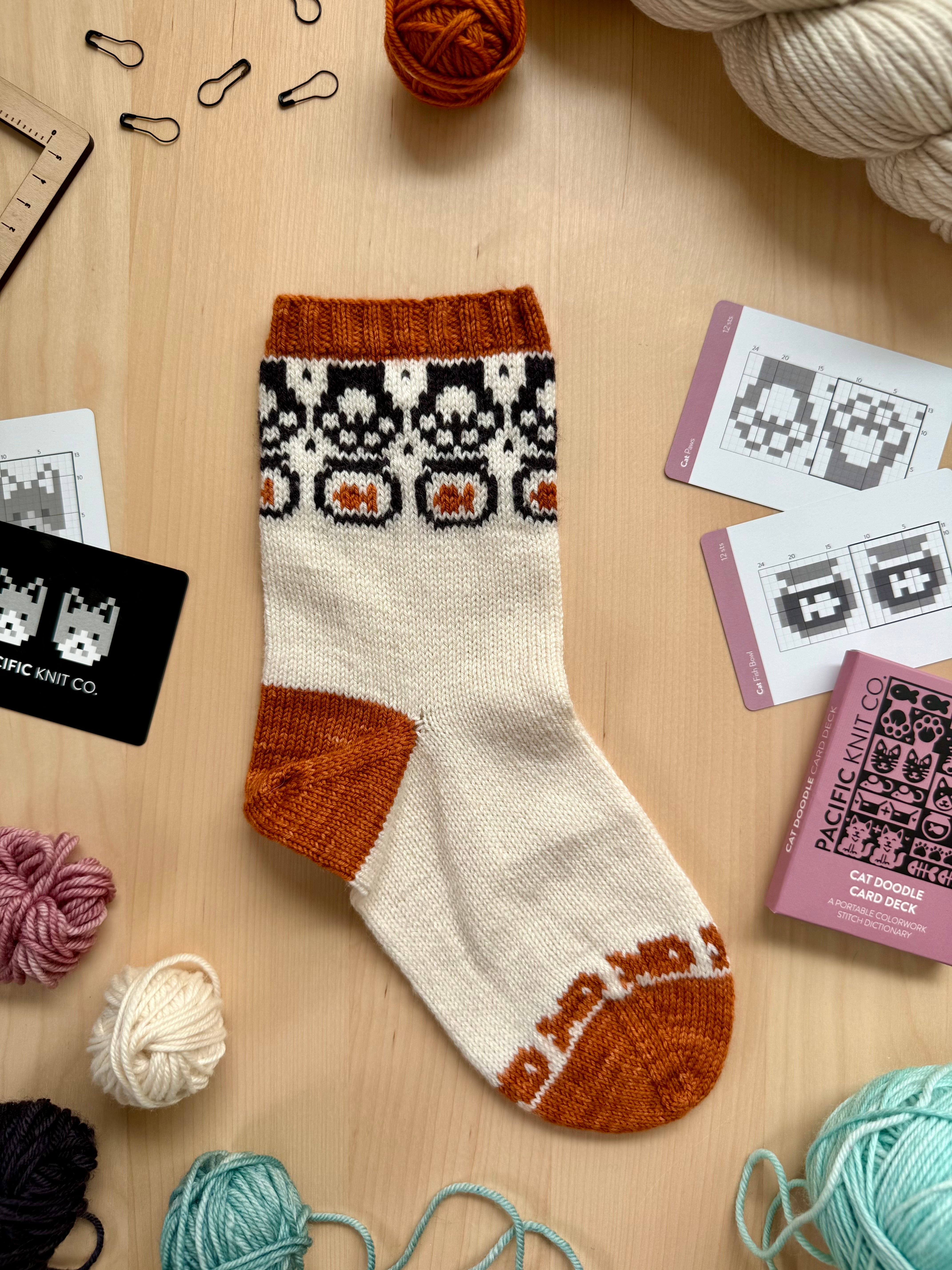 Cat Doodle (Socks)
