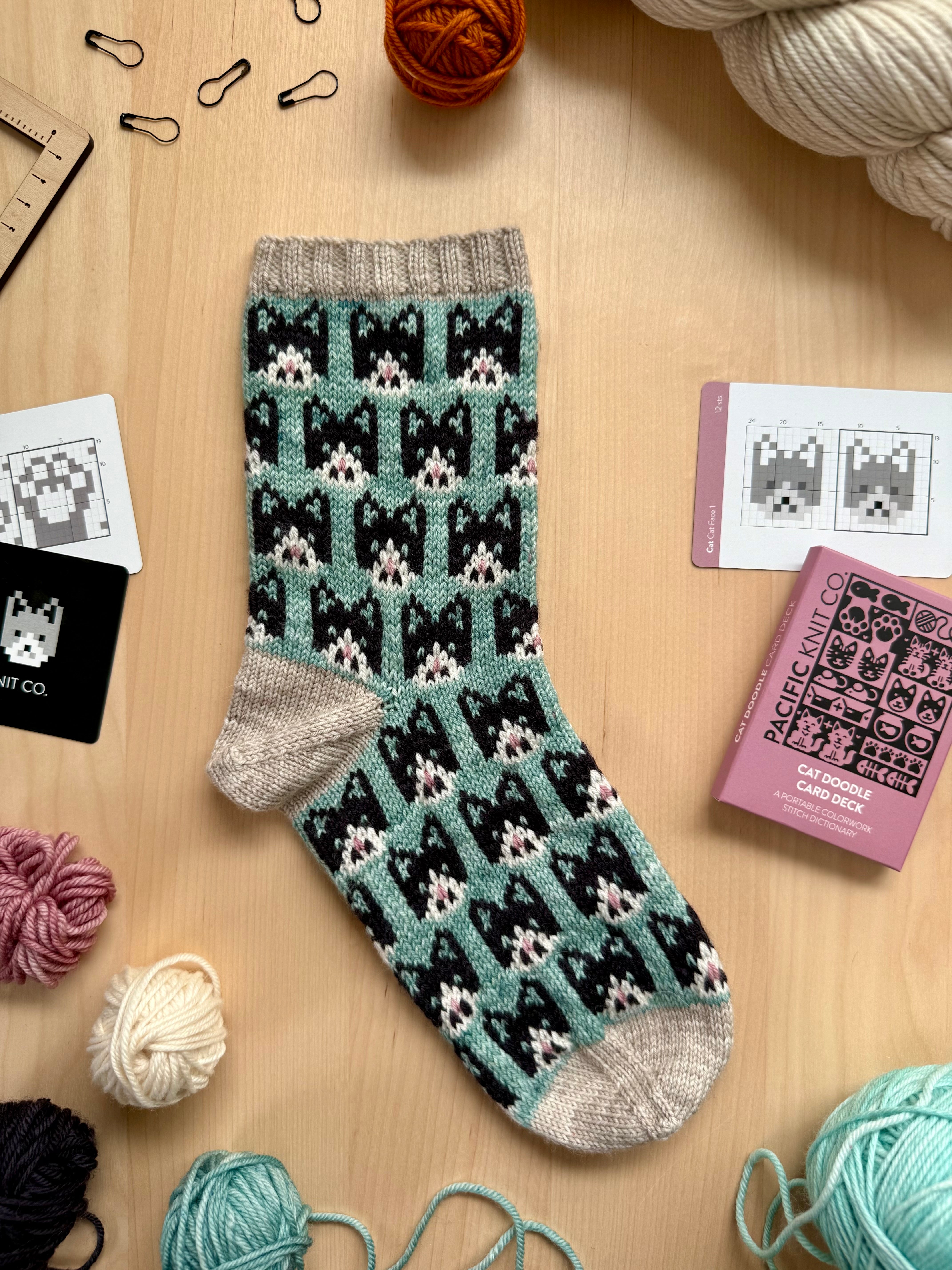 Cat Doodle (Socks)