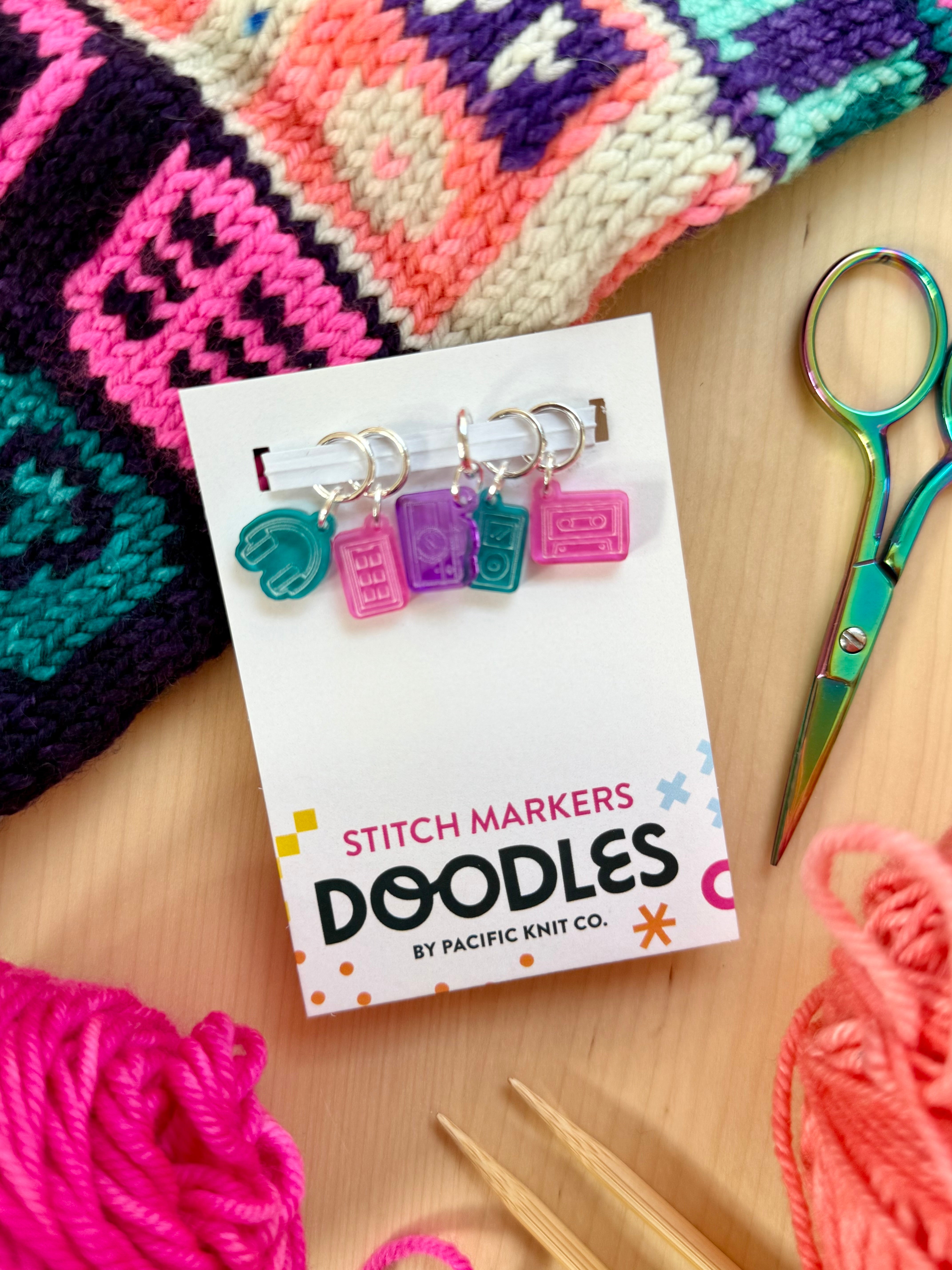 Tech Doodle (Stitch Marker Set)