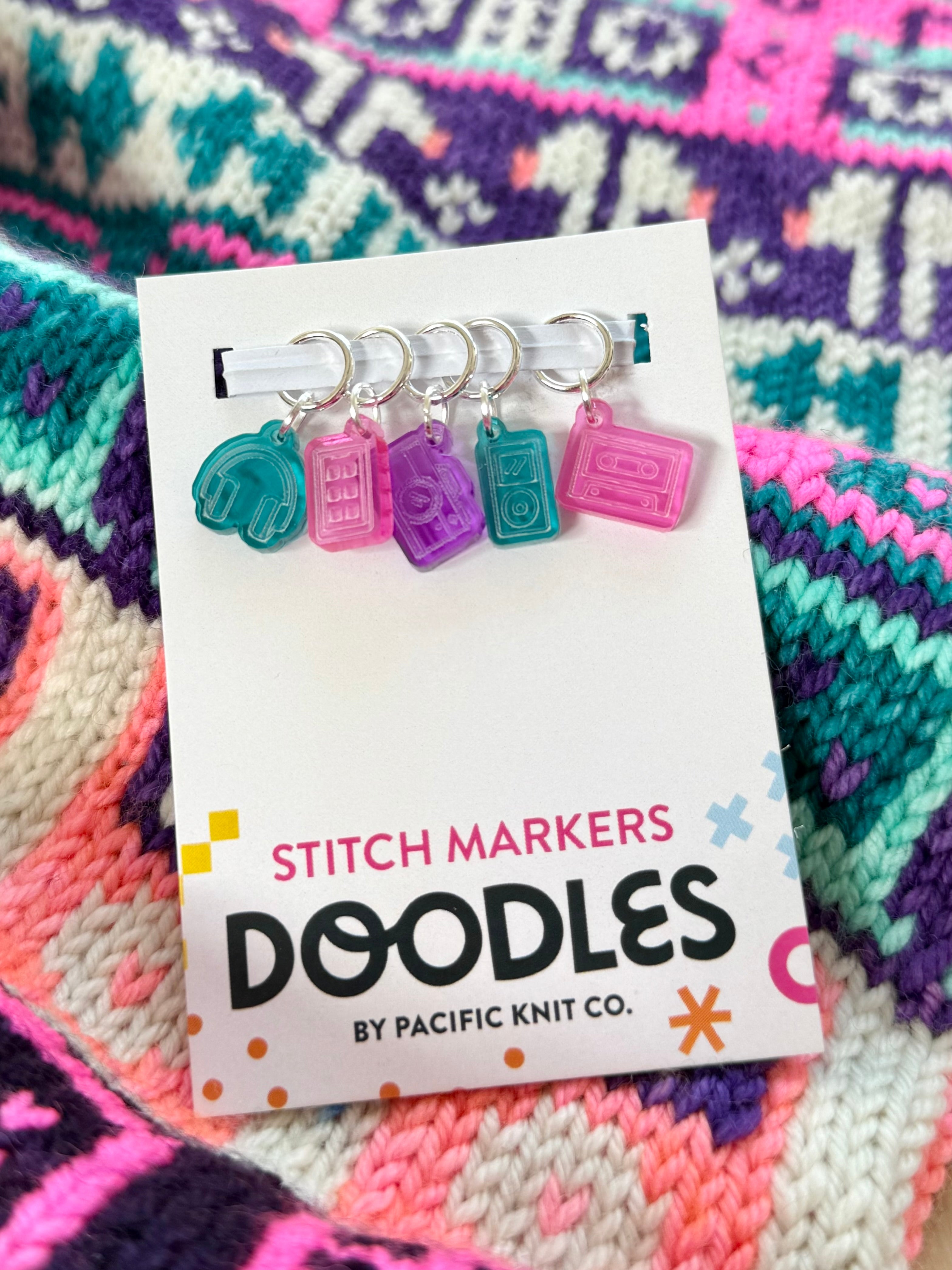 Tech Doodle (Stitch Marker Set)