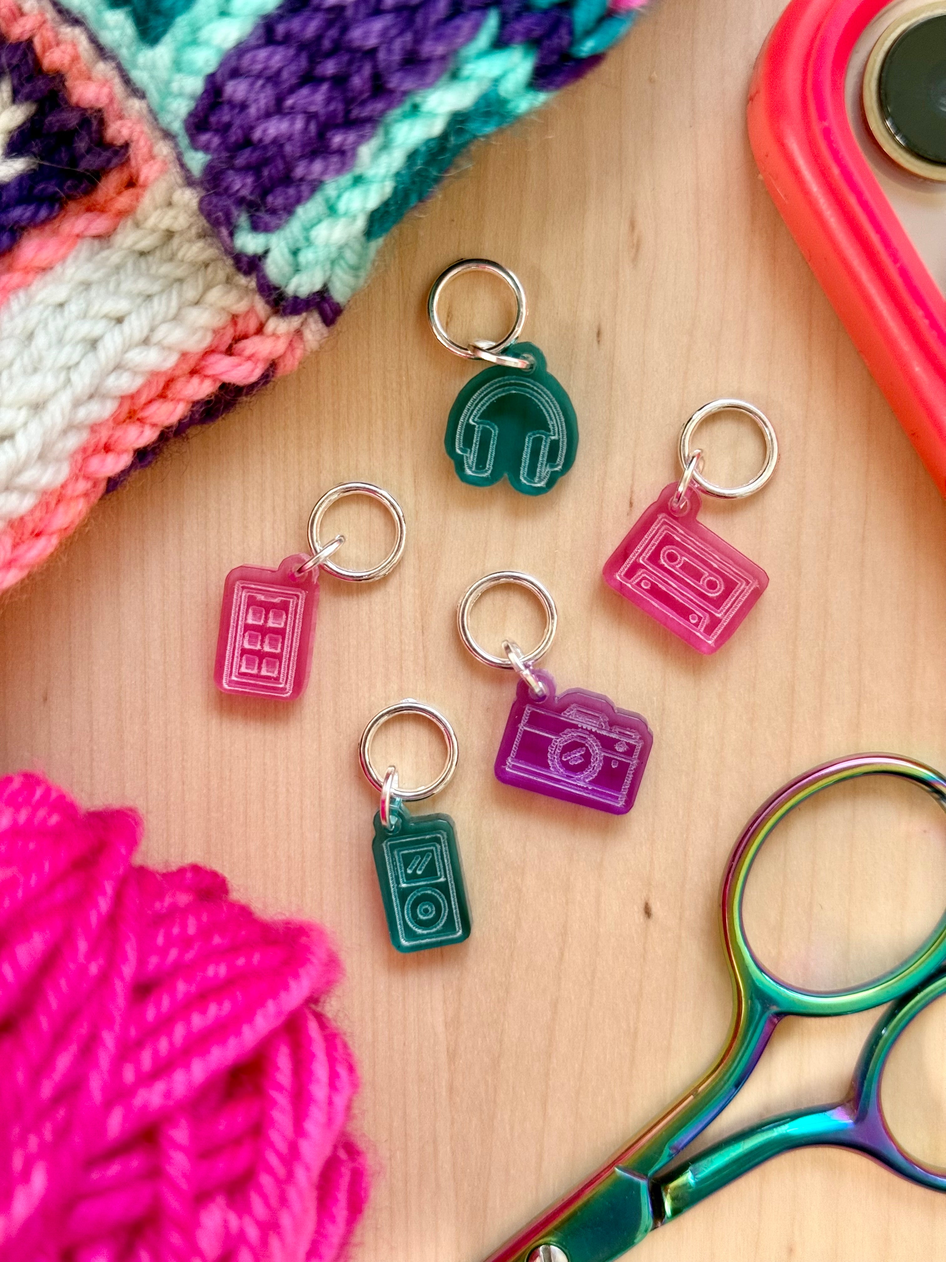 Tech Doodle (Stitch Marker Set)

