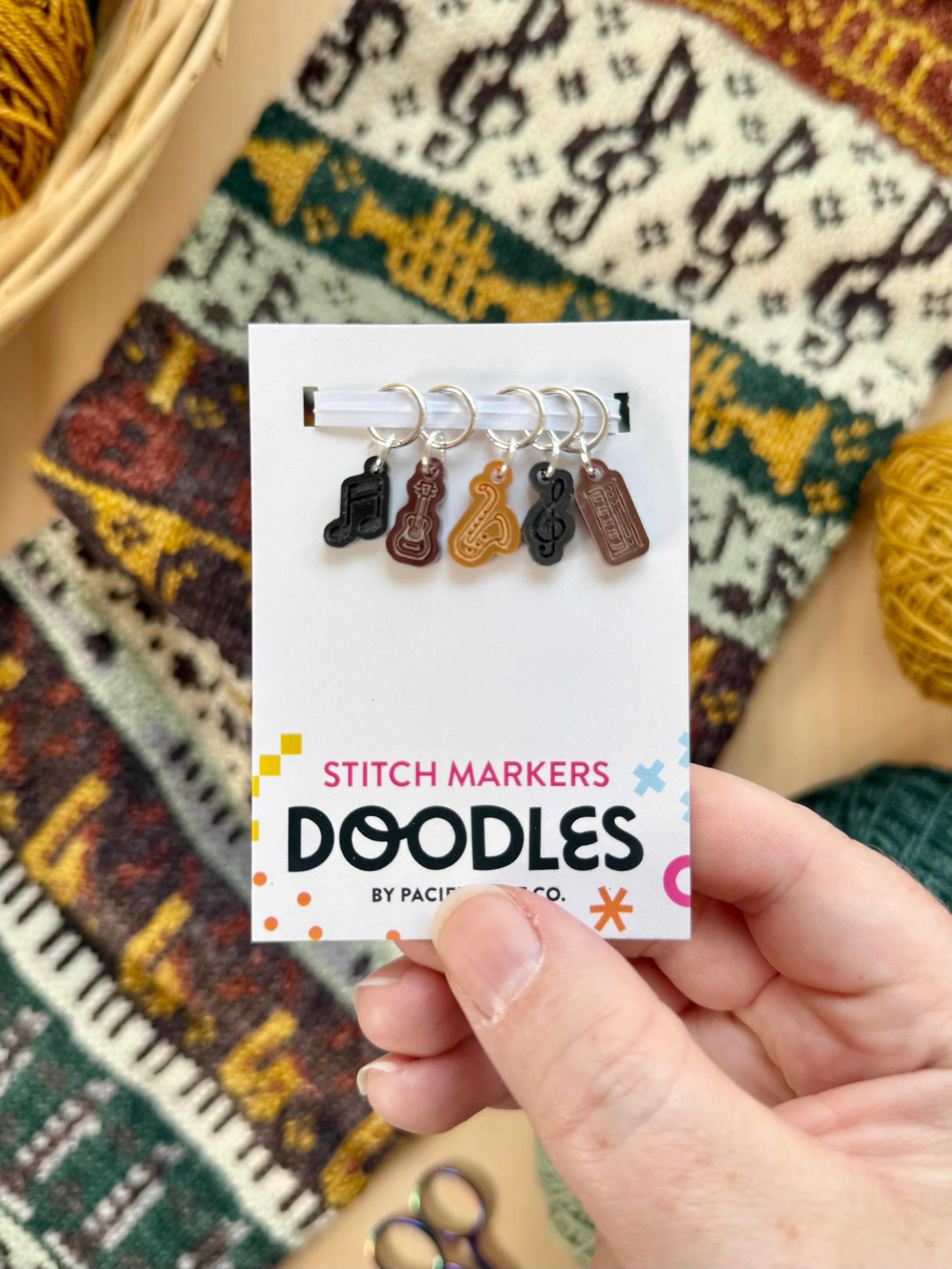 Music Doodle (Stitch Marker Set)
