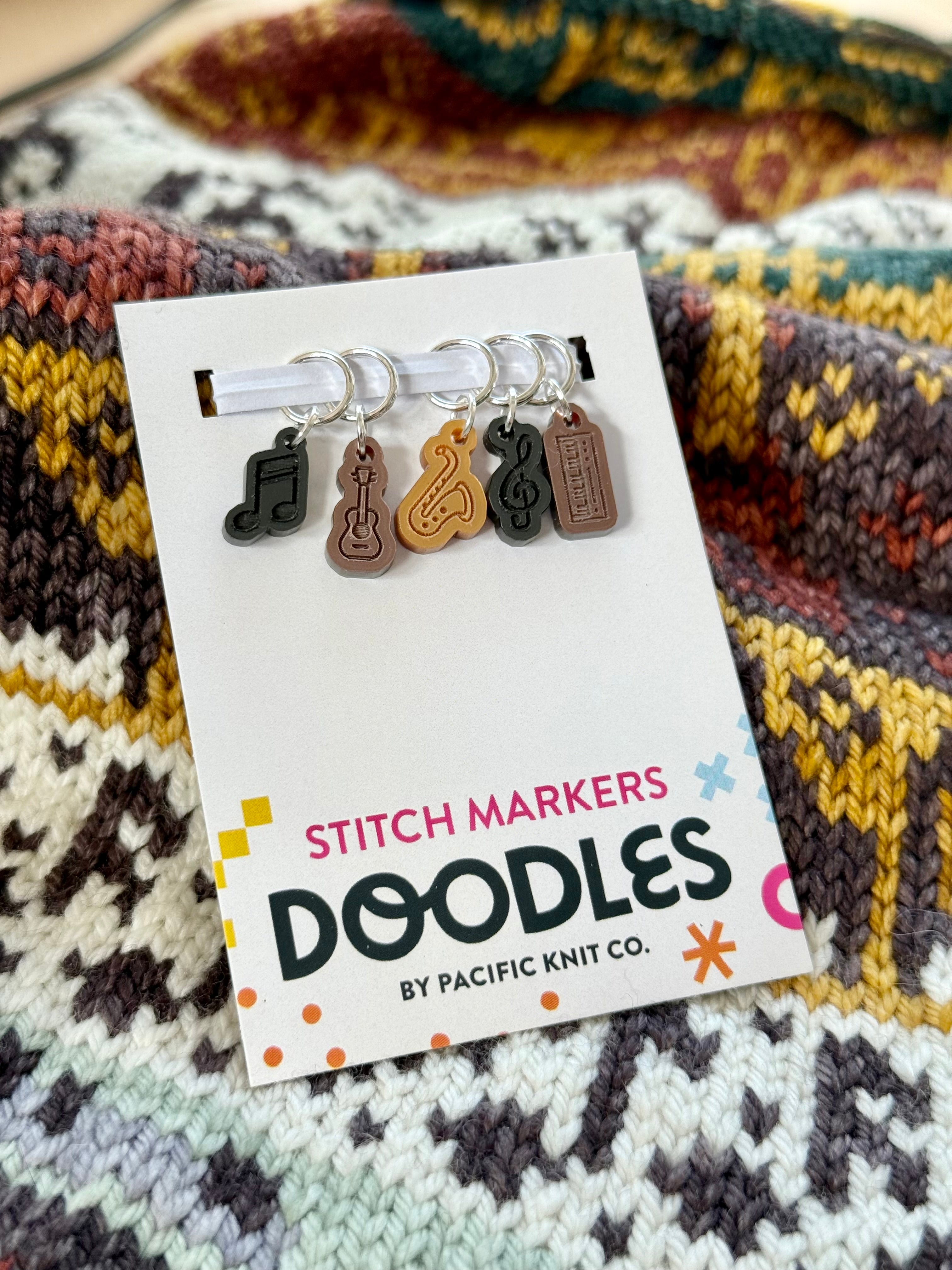 Music Doodle (Stitch Marker Set)