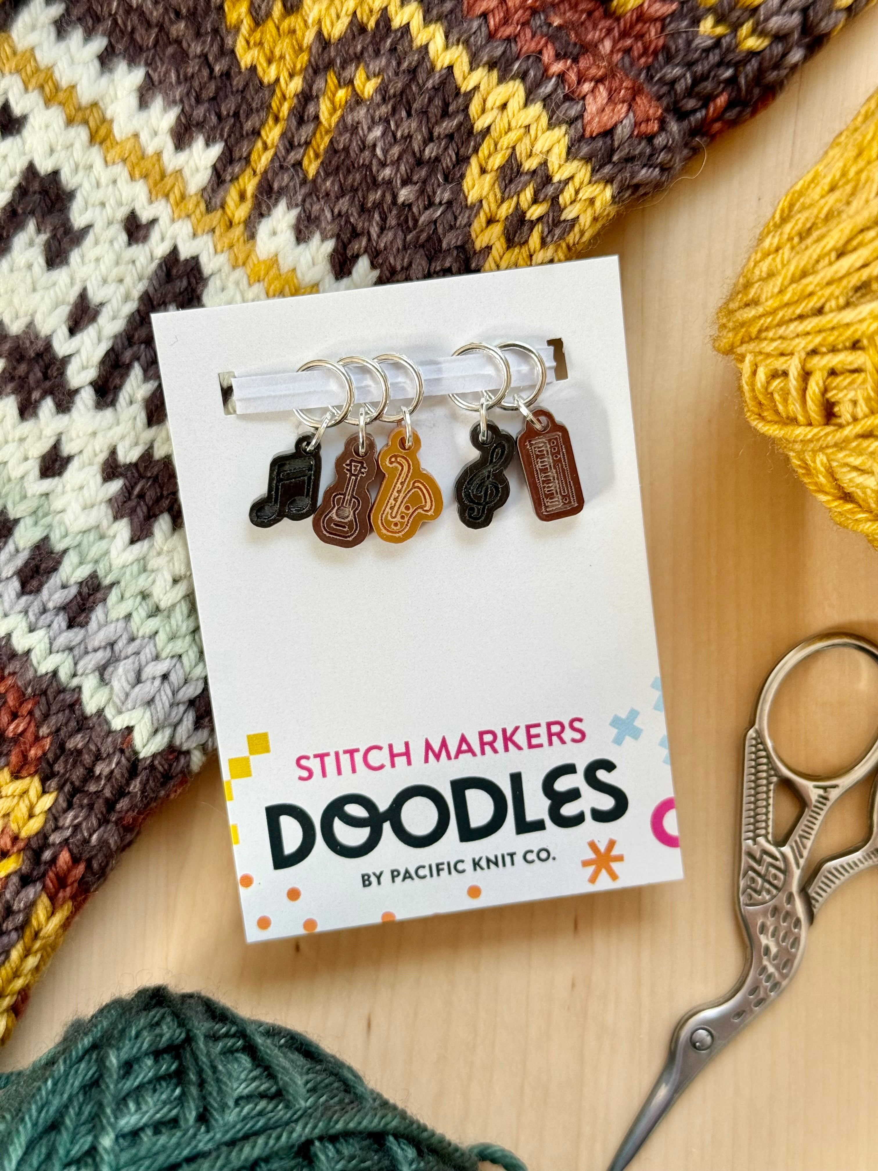 Music Doodle (Stitch Marker Set)