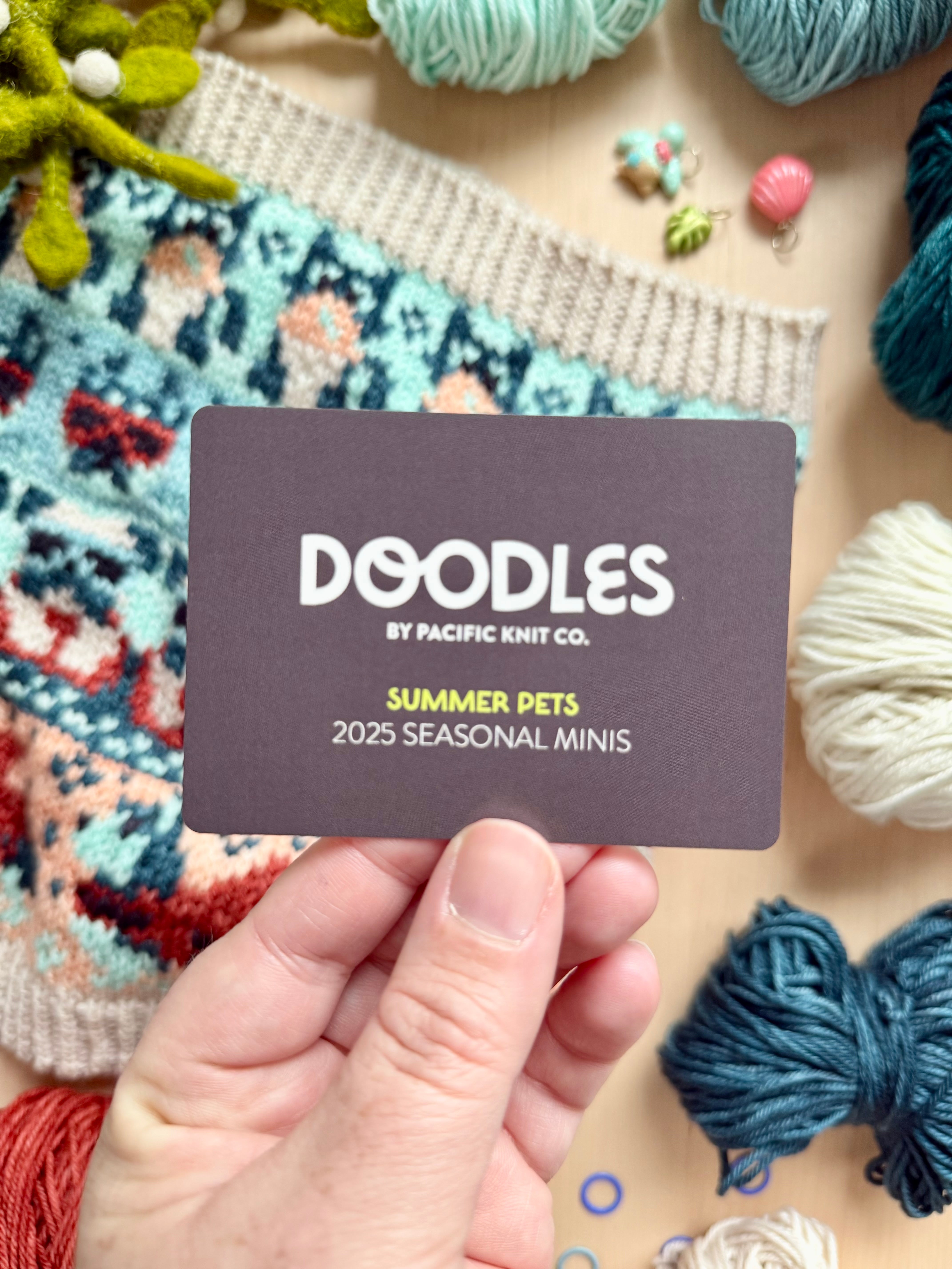 Doodle Card Deck - 2025 Summer Pets Mini Deck