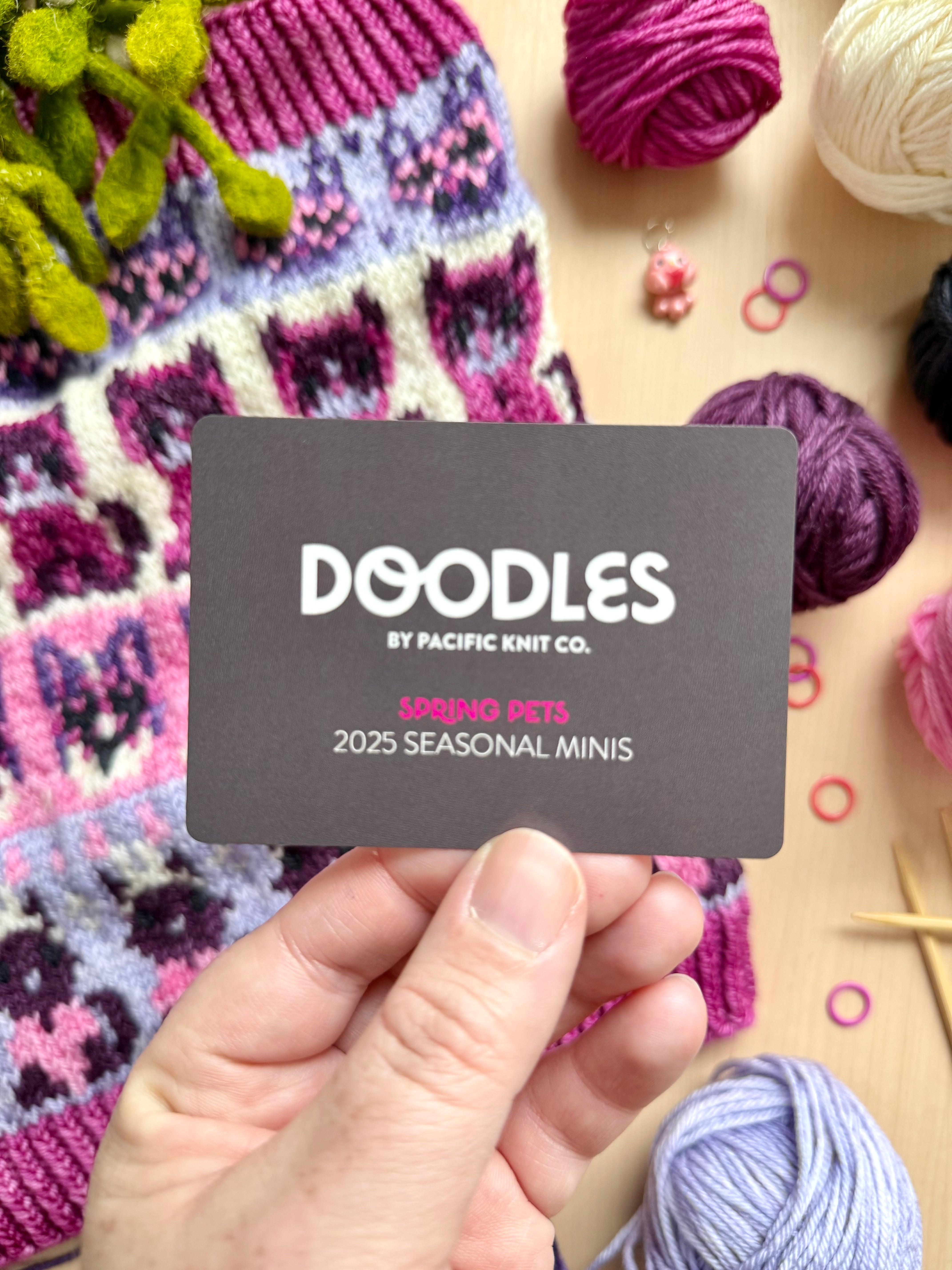 Doodle Card Deck - 2025 Spring Pets Mini Deck