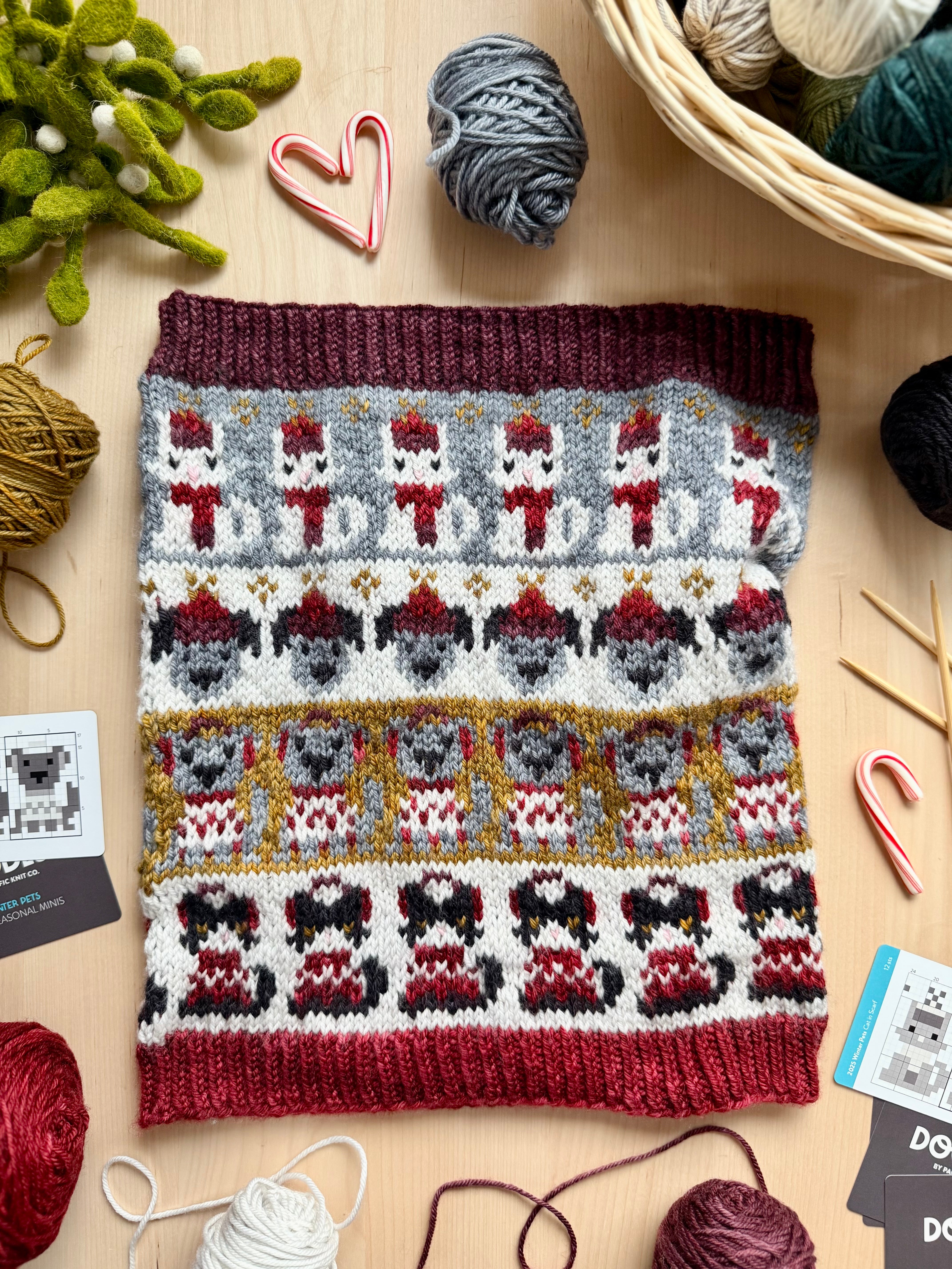 Doodle Card Deck - 2025 Winter Pets Mini Deck
