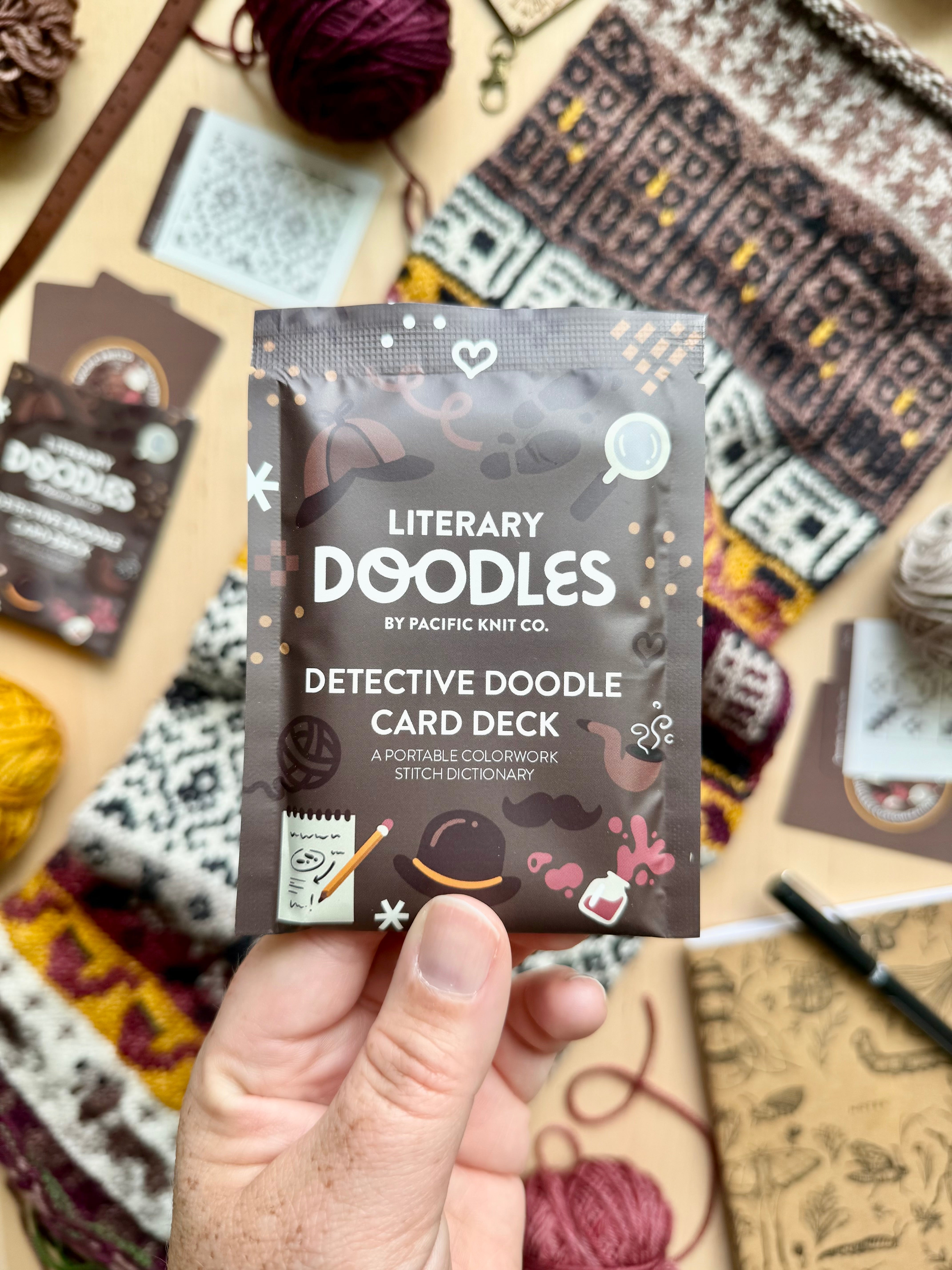 Doodle Card Deck - Detective Literary
