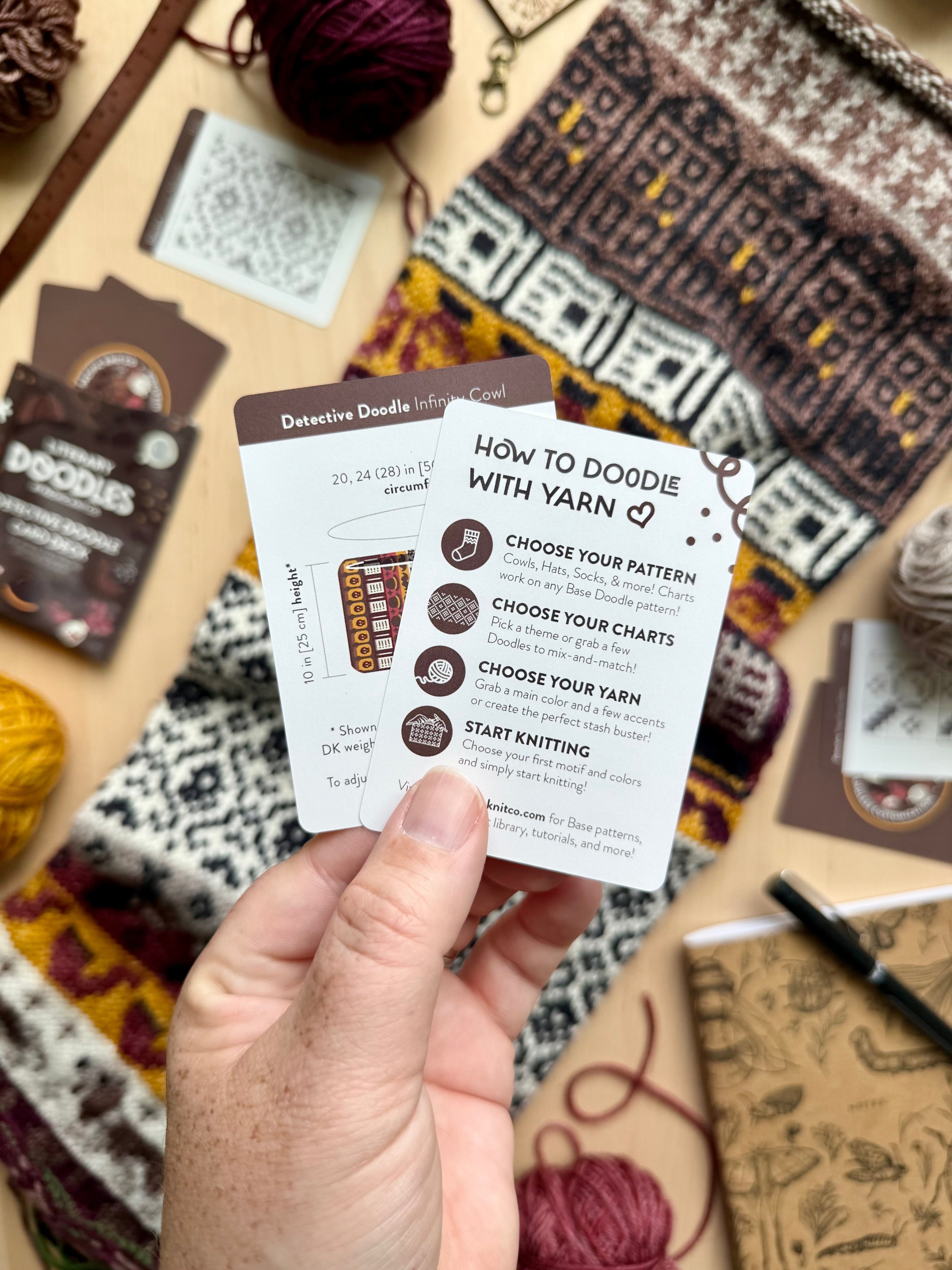 Doodle Card Deck - Detective Literary