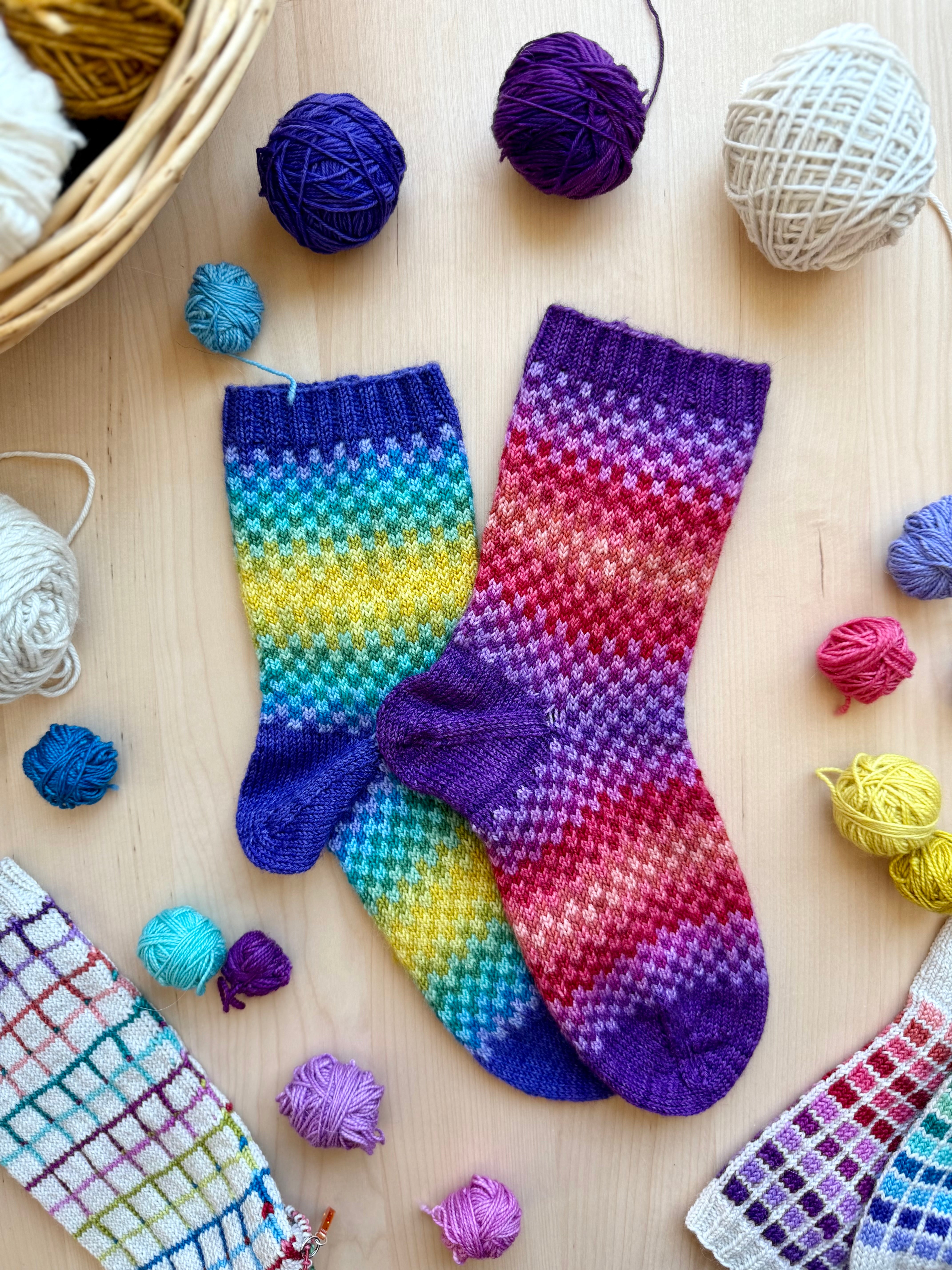 Geometric Doodle (Socks)