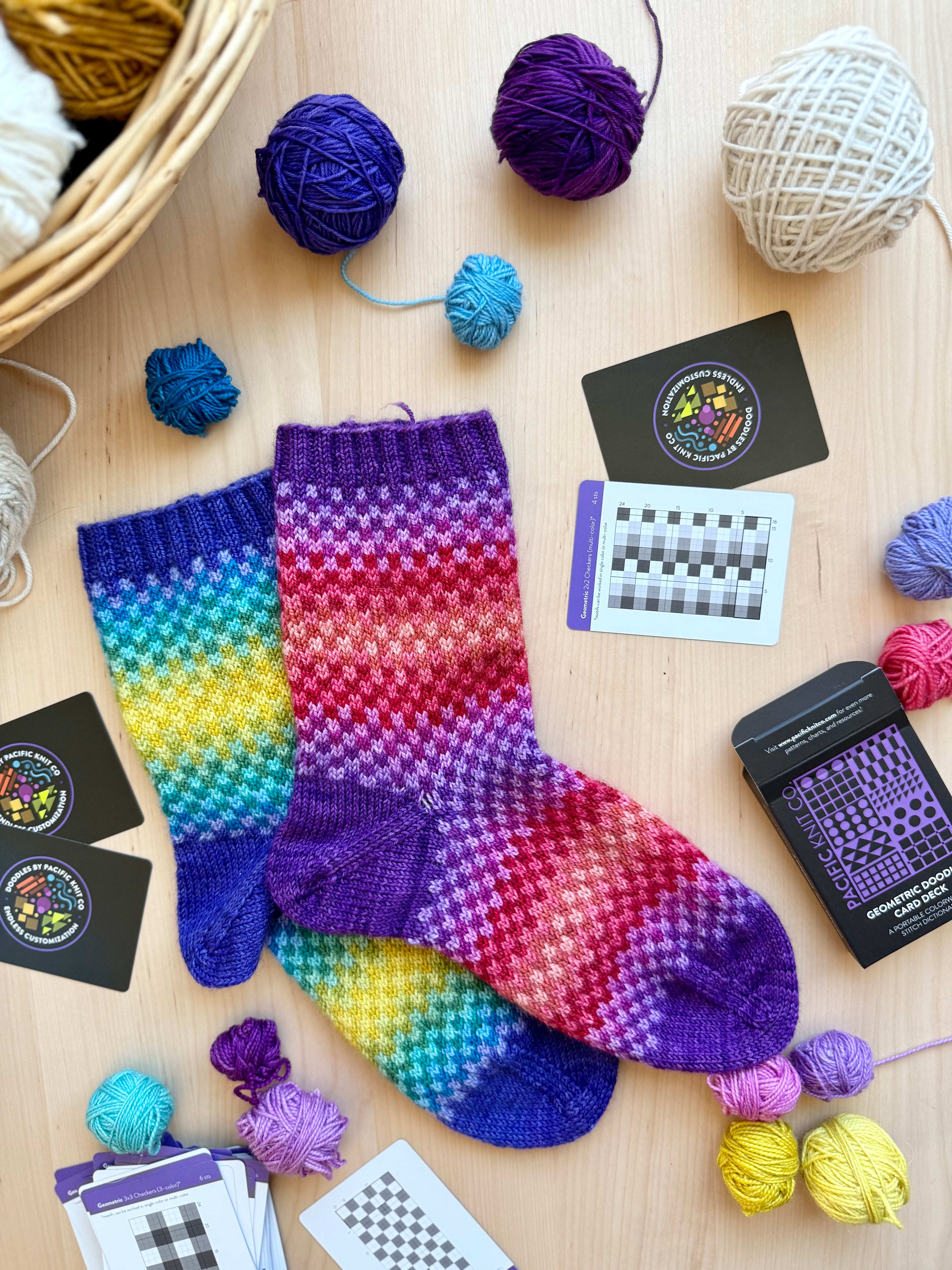 Geometric Doodle (Socks)