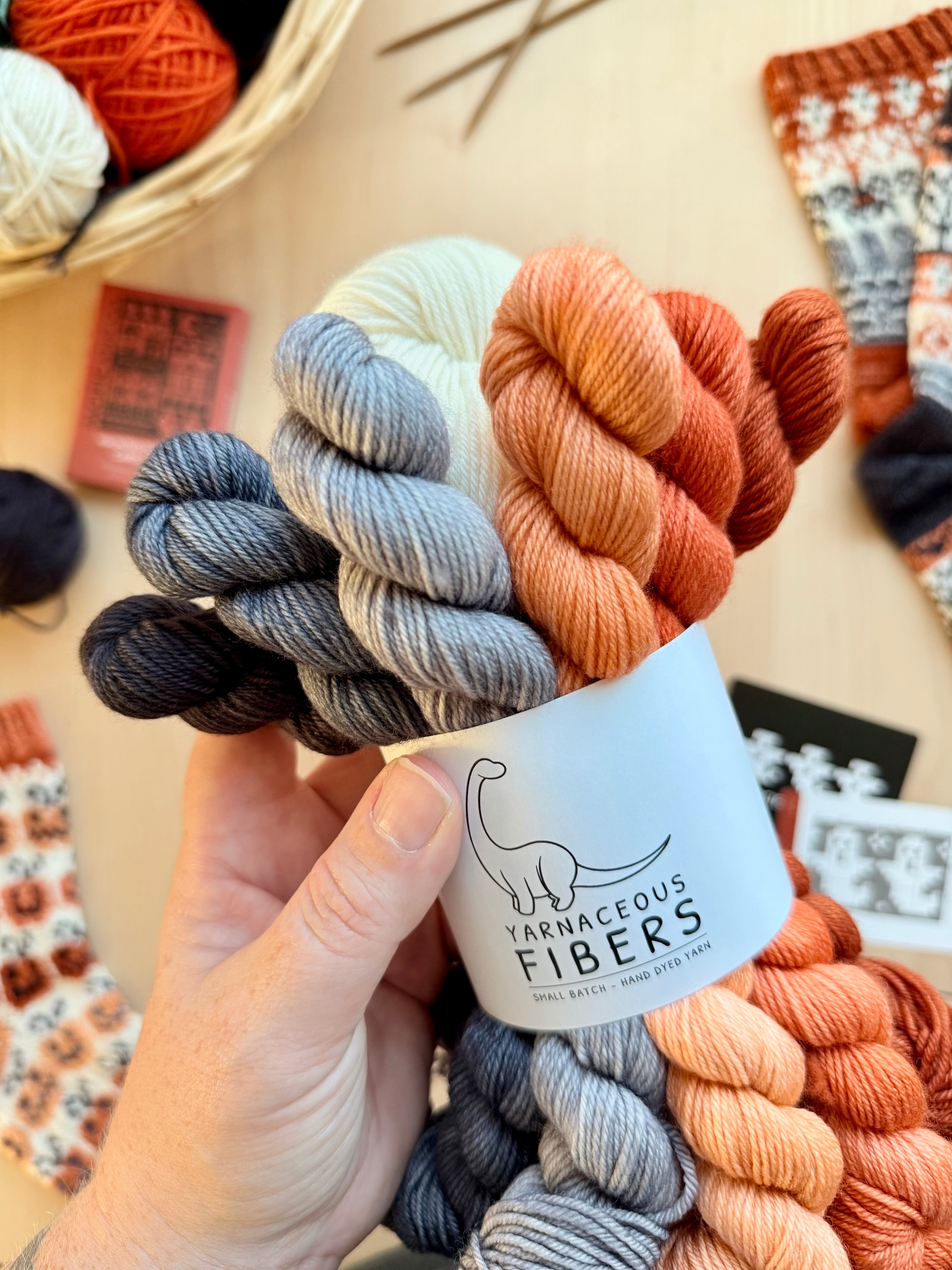 Haunted Doodle: Sock Project + Yarn Kit (by Yarnaceous Fibers)