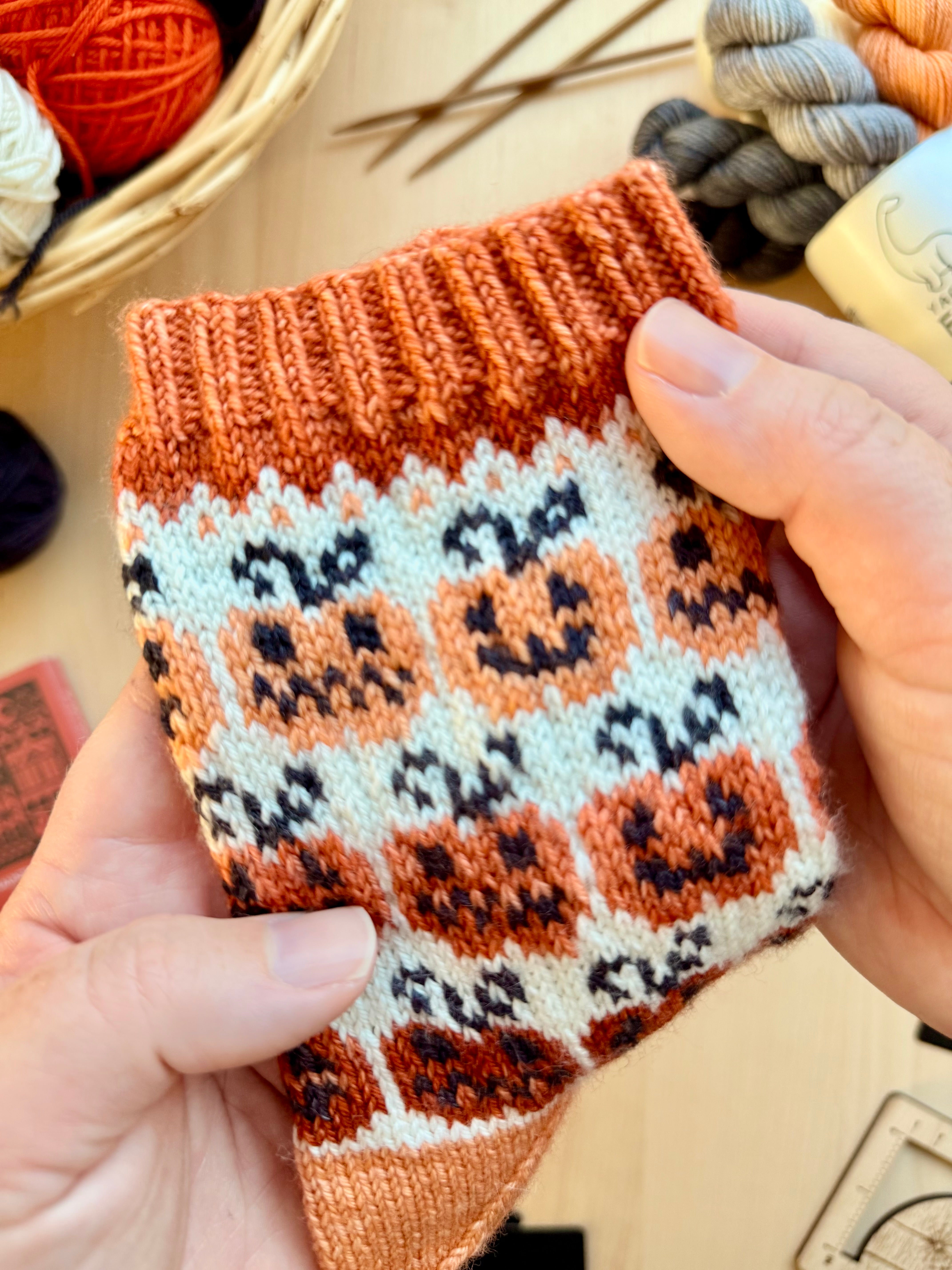 Haunted Doodle: Sock Project + Yarn Kit (by Yarnaceous Fibers)
