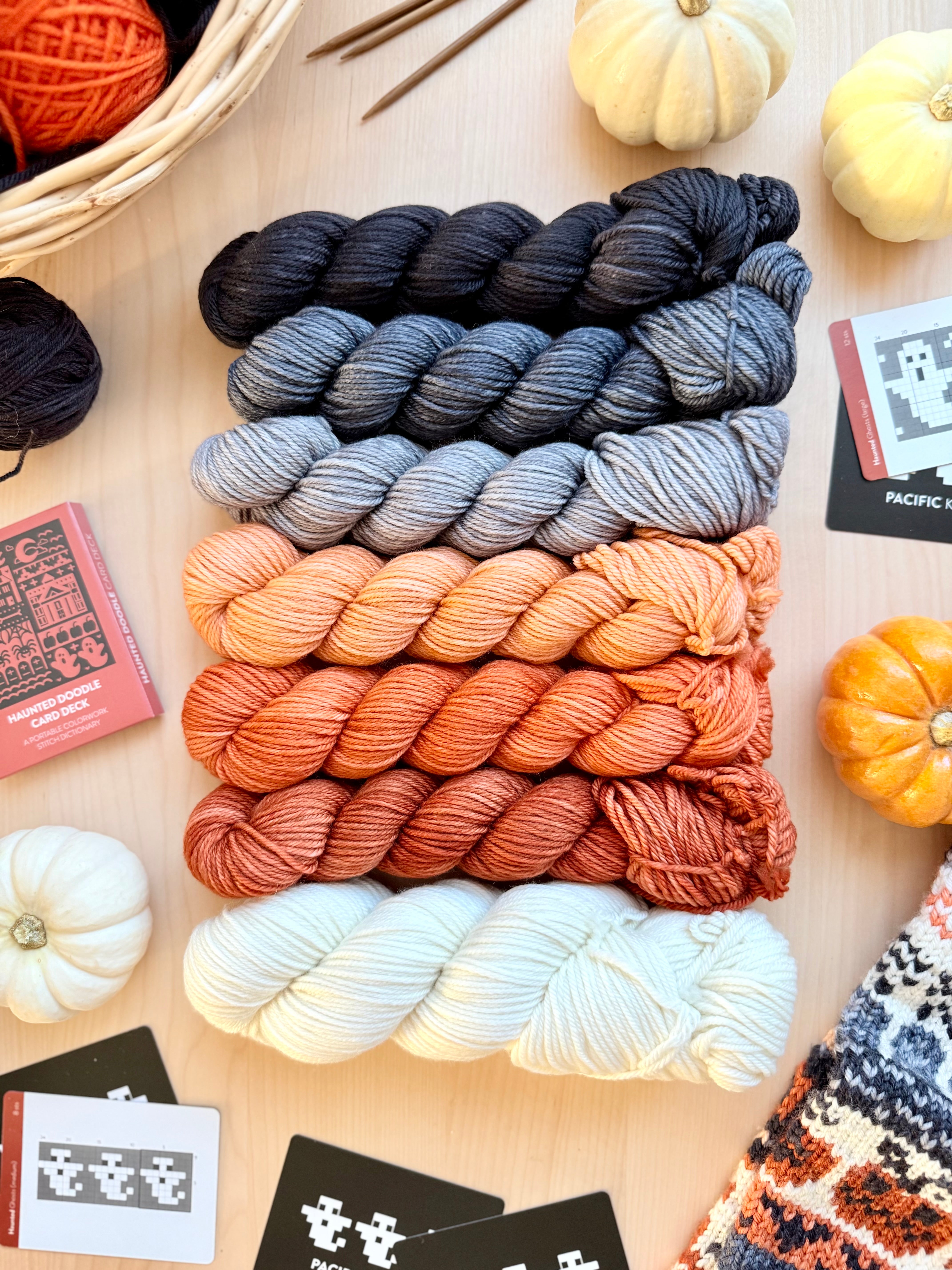 Haunted Doodle: Cowl Project + Yarn Kit (by Yarnaceous Fibers)