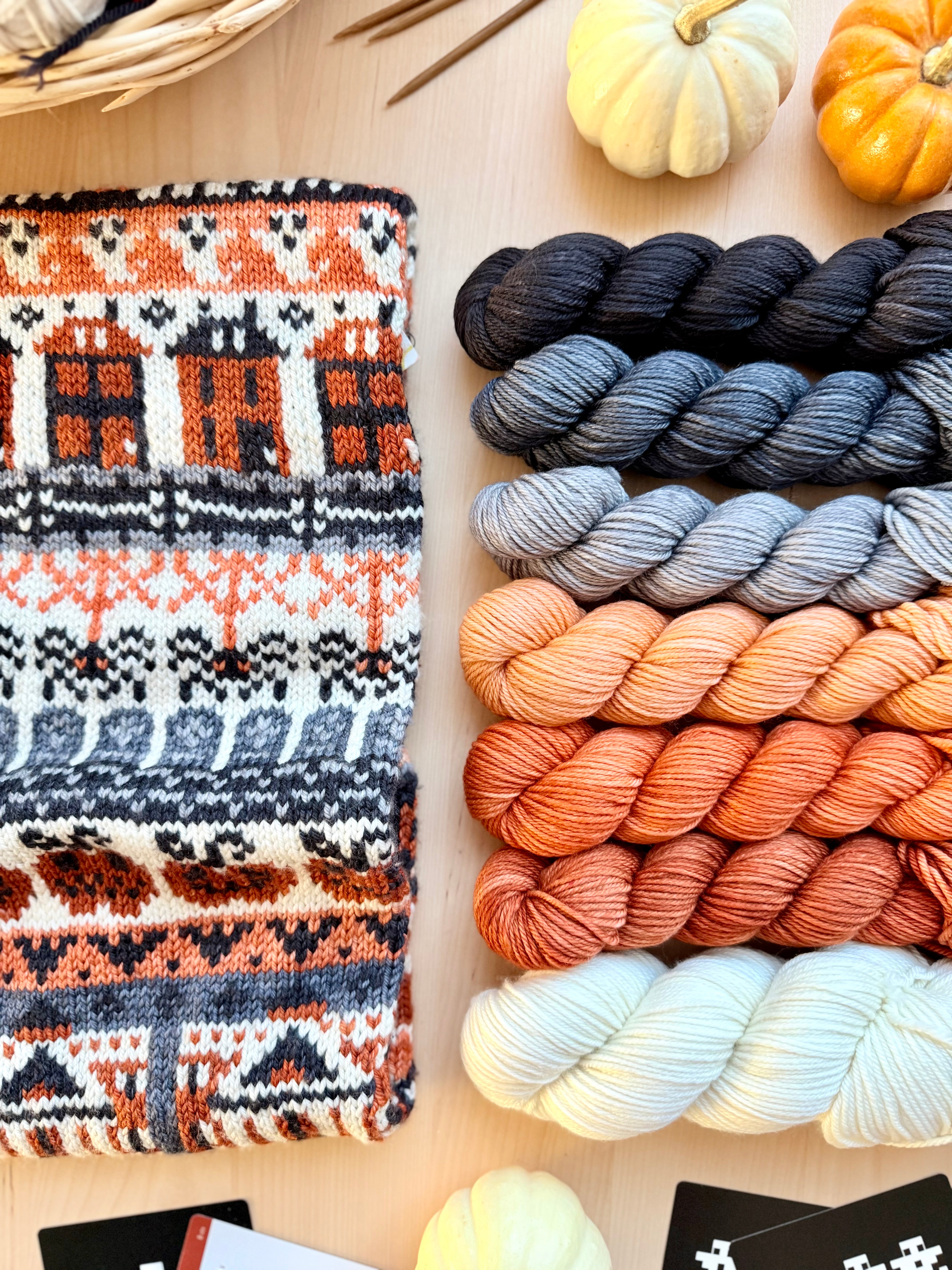 Haunted Doodle: Cowl Project + Yarn Kit (by Yarnaceous Fibers)