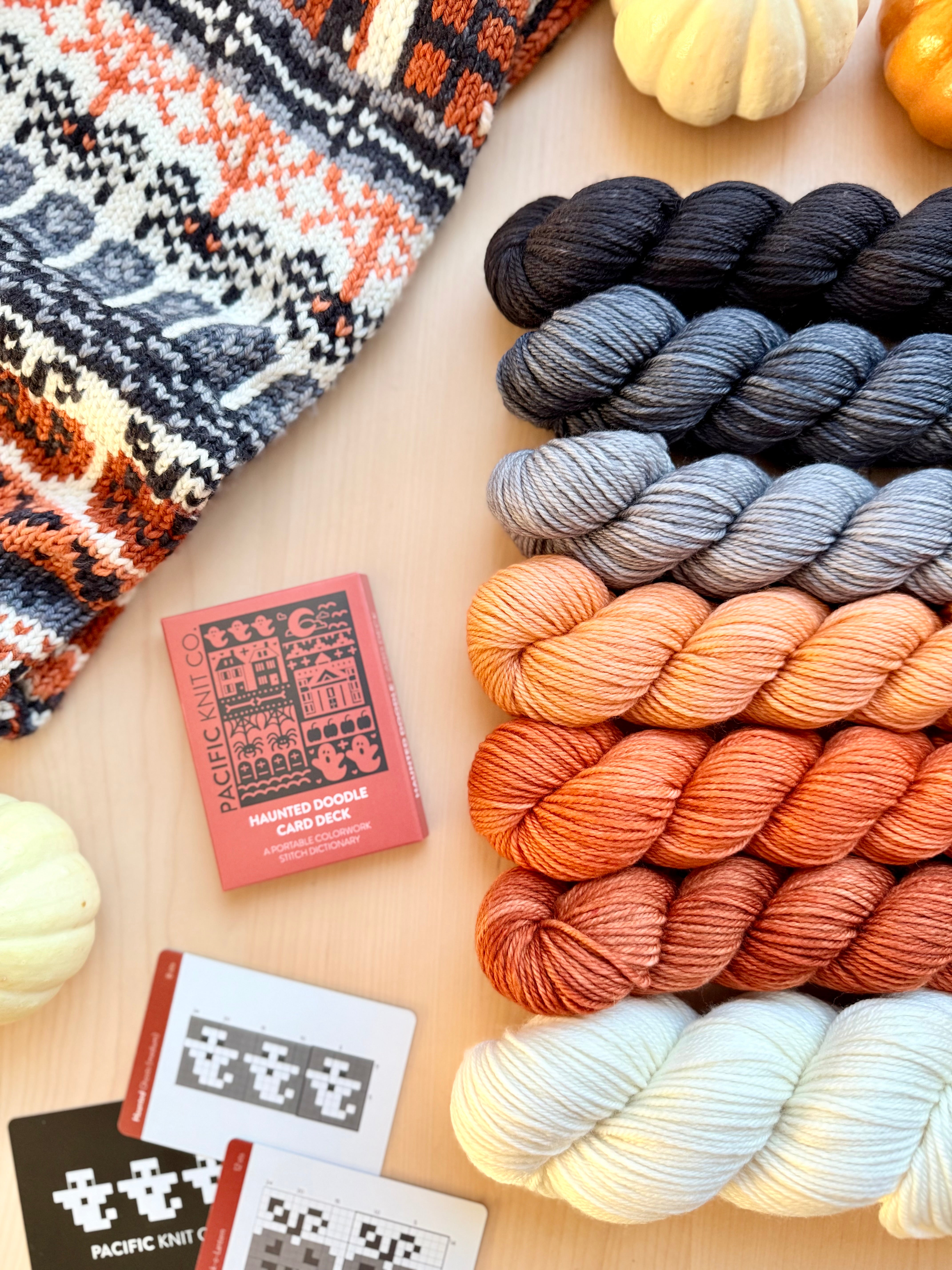 Haunted Doodle: Cowl Project + Yarn Kit (by Yarnaceous Fibers)
