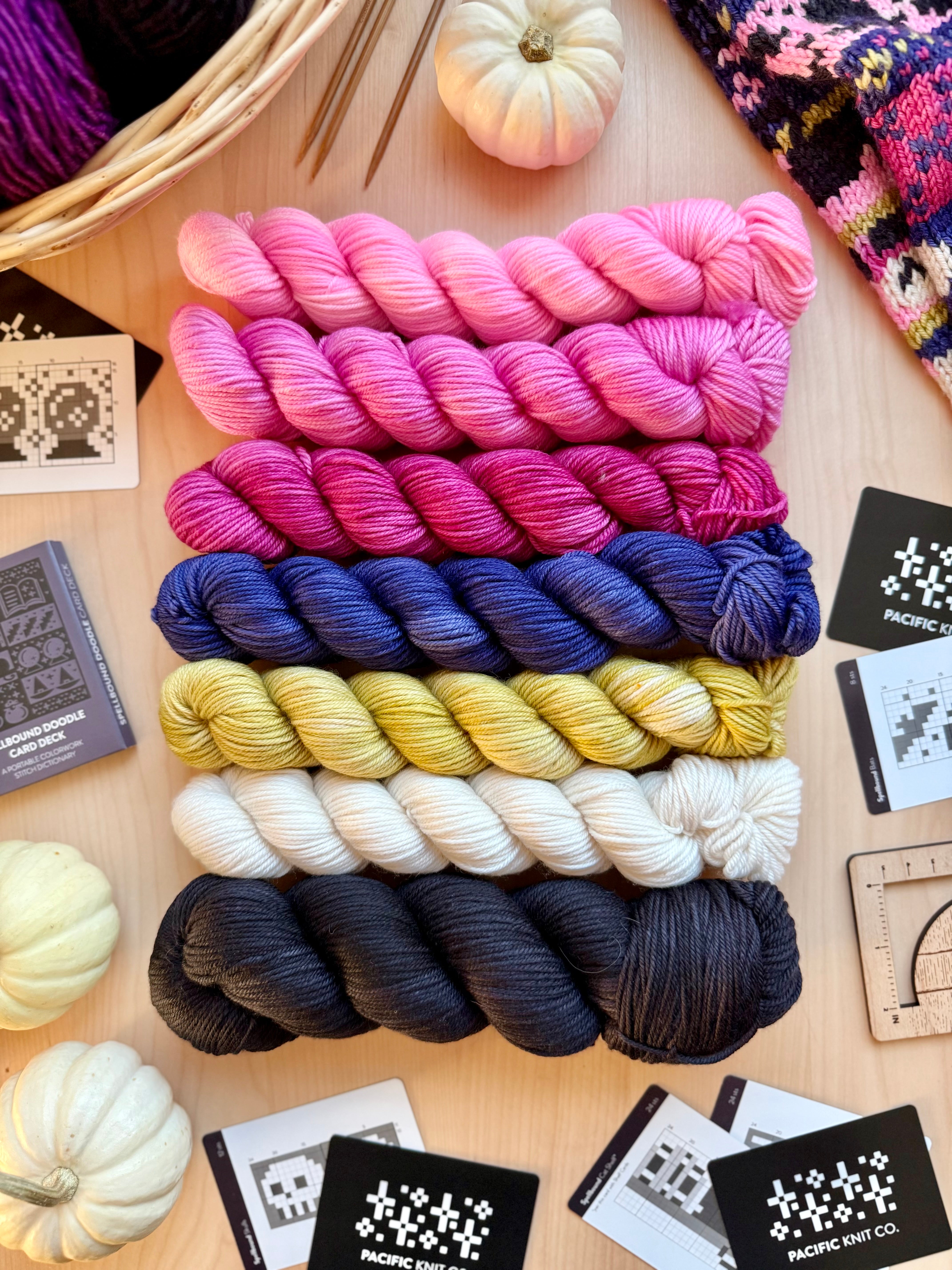 Spellbound Doodle: Cowl Project + Yarn Kit (by Fangirl Fibers)
