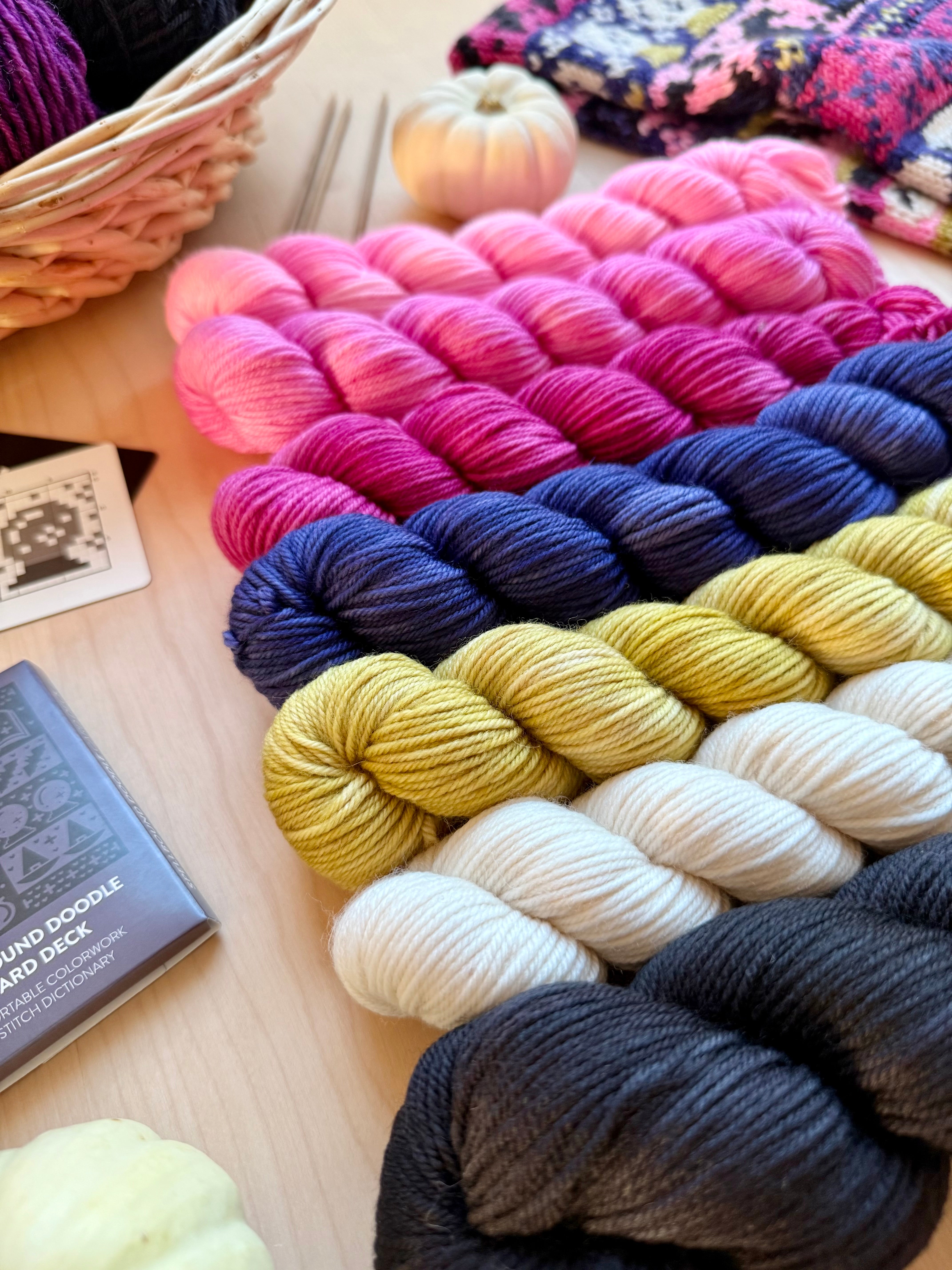 Spellbound Doodle: Cowl Project + Yarn Kit (by Fangirl Fibers)