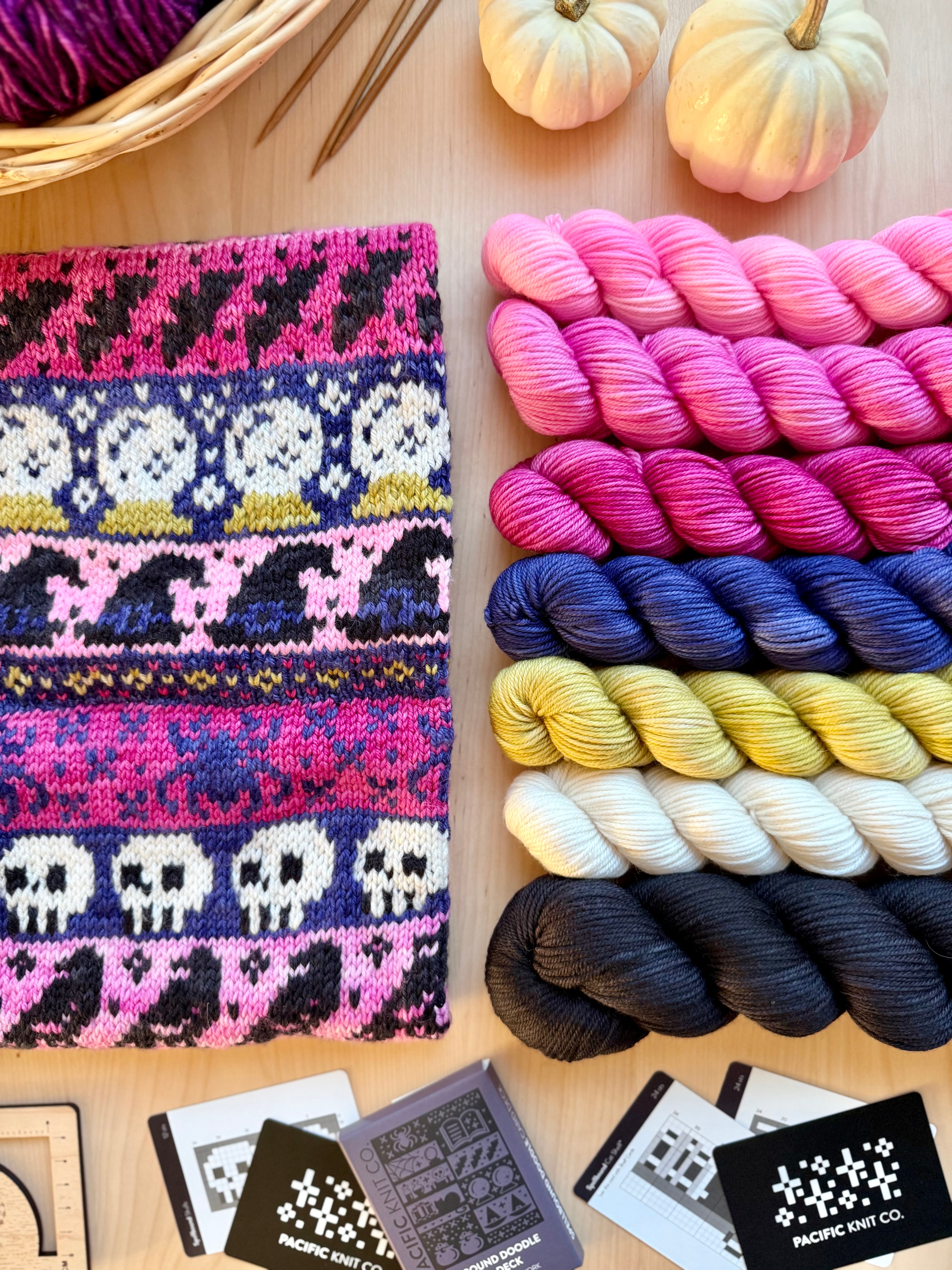 Spellbound Doodle: Cowl Project + Yarn Kit (by Fangirl Fibers)