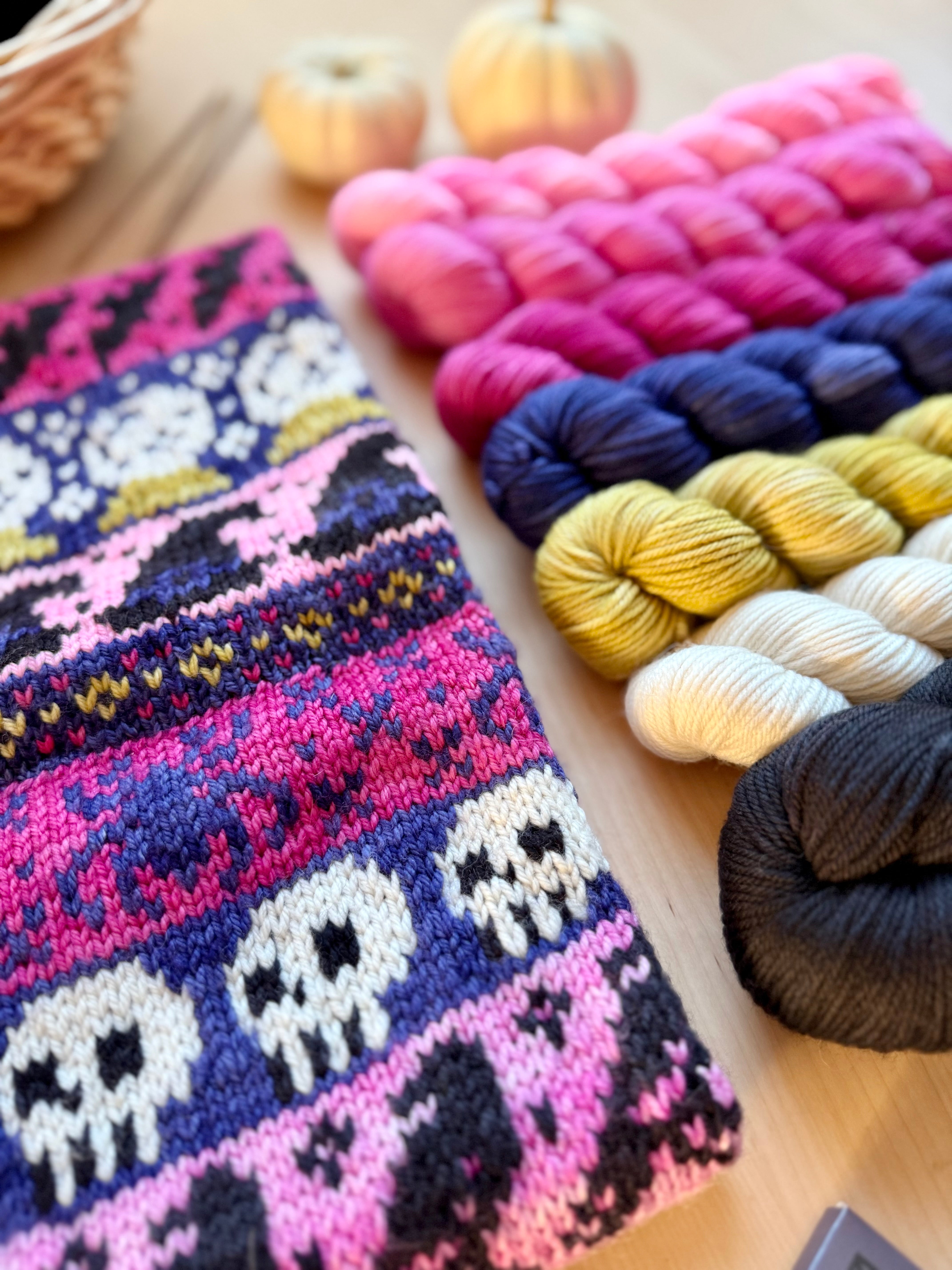 Spellbound Doodle: Cowl Project + Yarn Kit (by Fangirl Fibers)