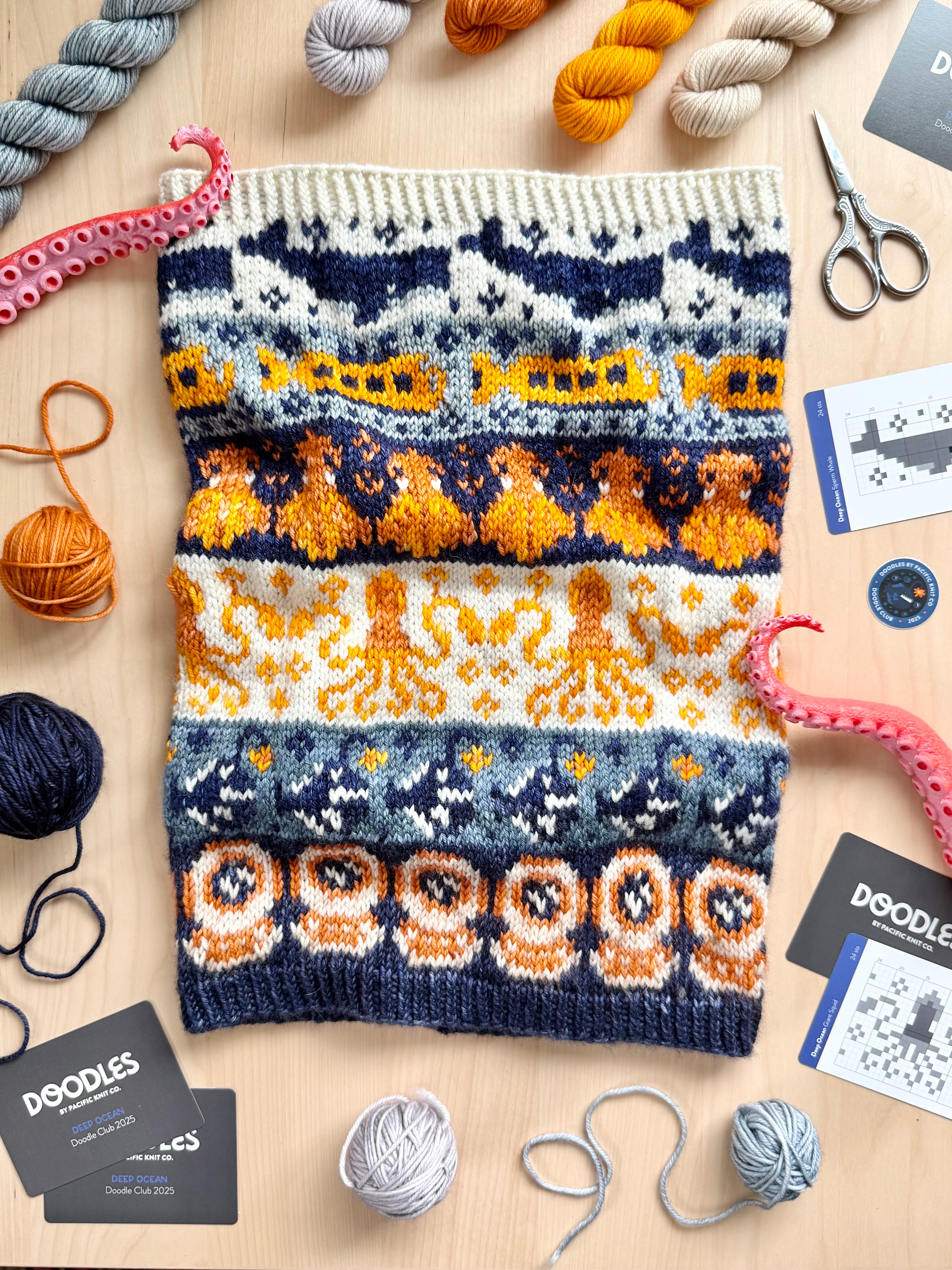 Doodle Card Deck - Deep Ocean Club
