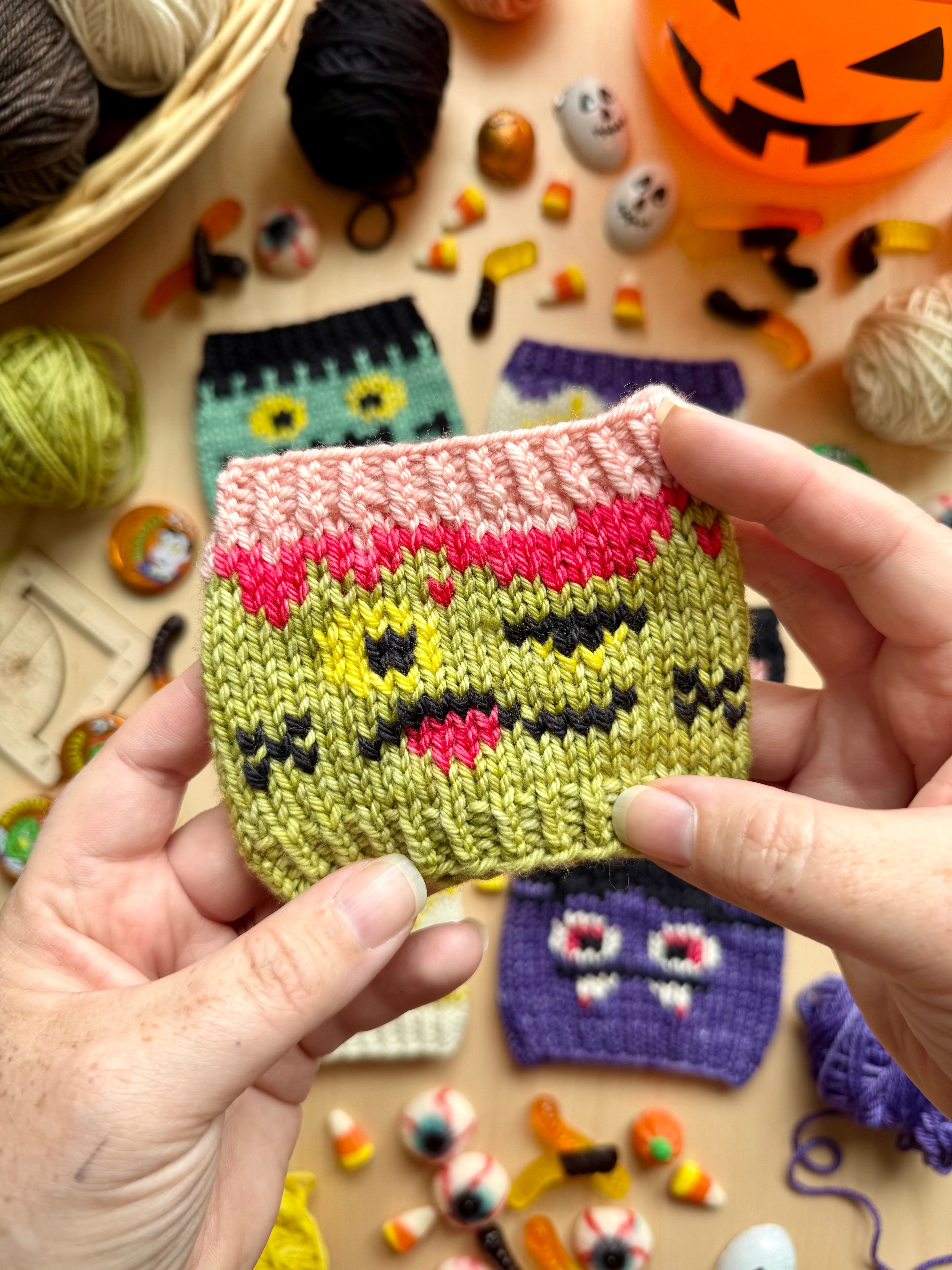 Monster Faces Doodle (Cup Cozy)