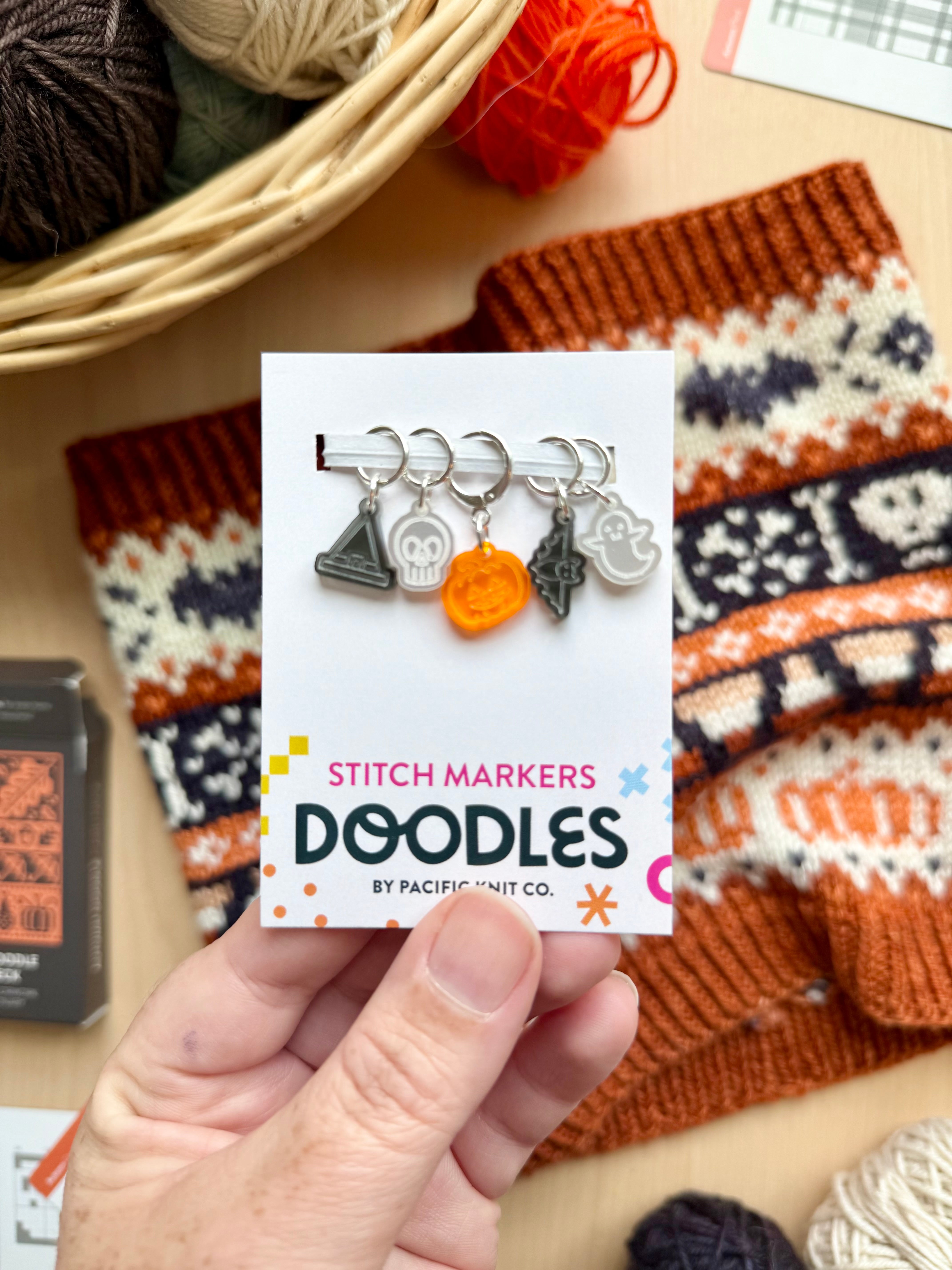 Autumn Doodle (Stitch Marker Set)