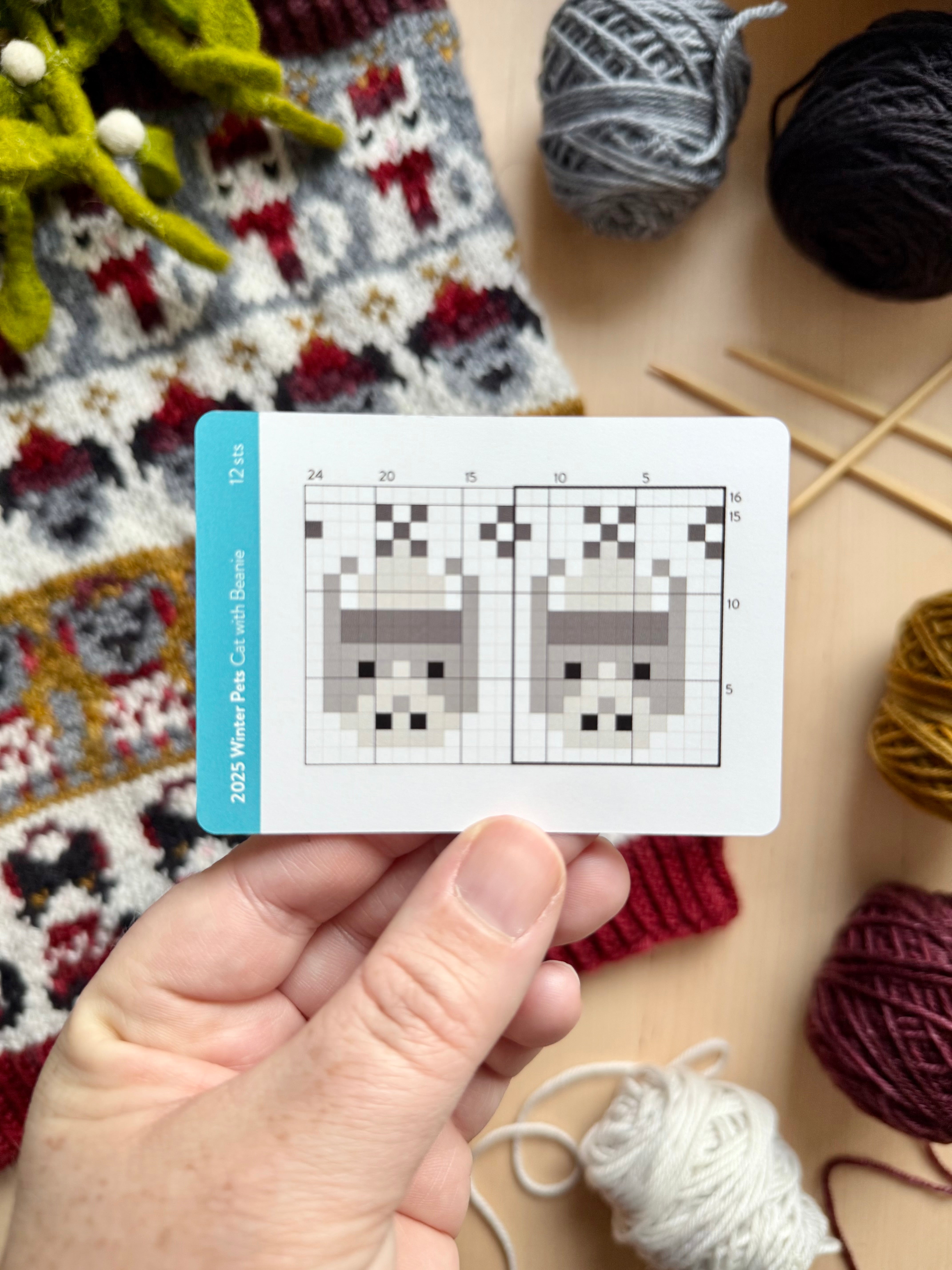 Doodle Card Deck - 2025 Winter Pets Mini Deck