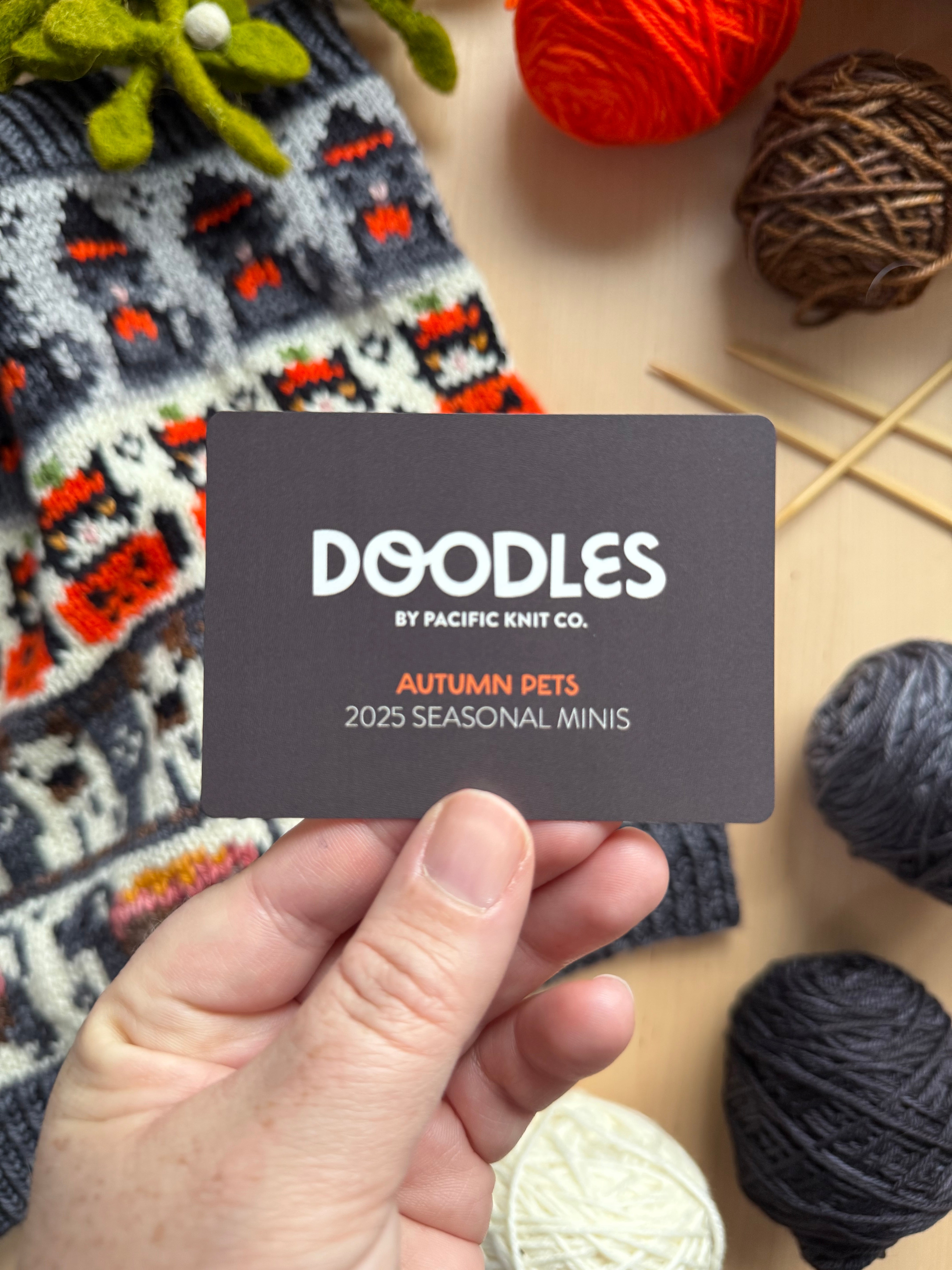 Doodle Card Deck - 2025 Autumn Pets Mini Deck